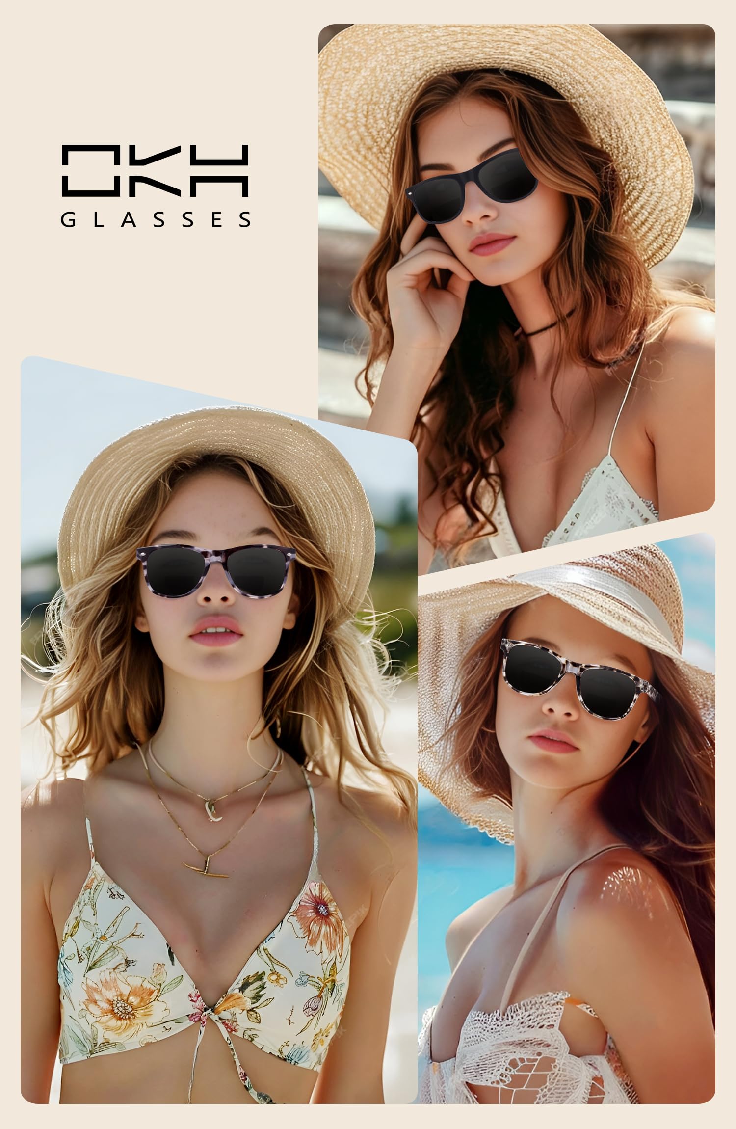 OKH Bifocal Reading Sunglasses for Women - Ladies Multifocal Sun Readers Reading Glasses Large Frame with UV Protection(Tea tortoiseshell, 1.5x)