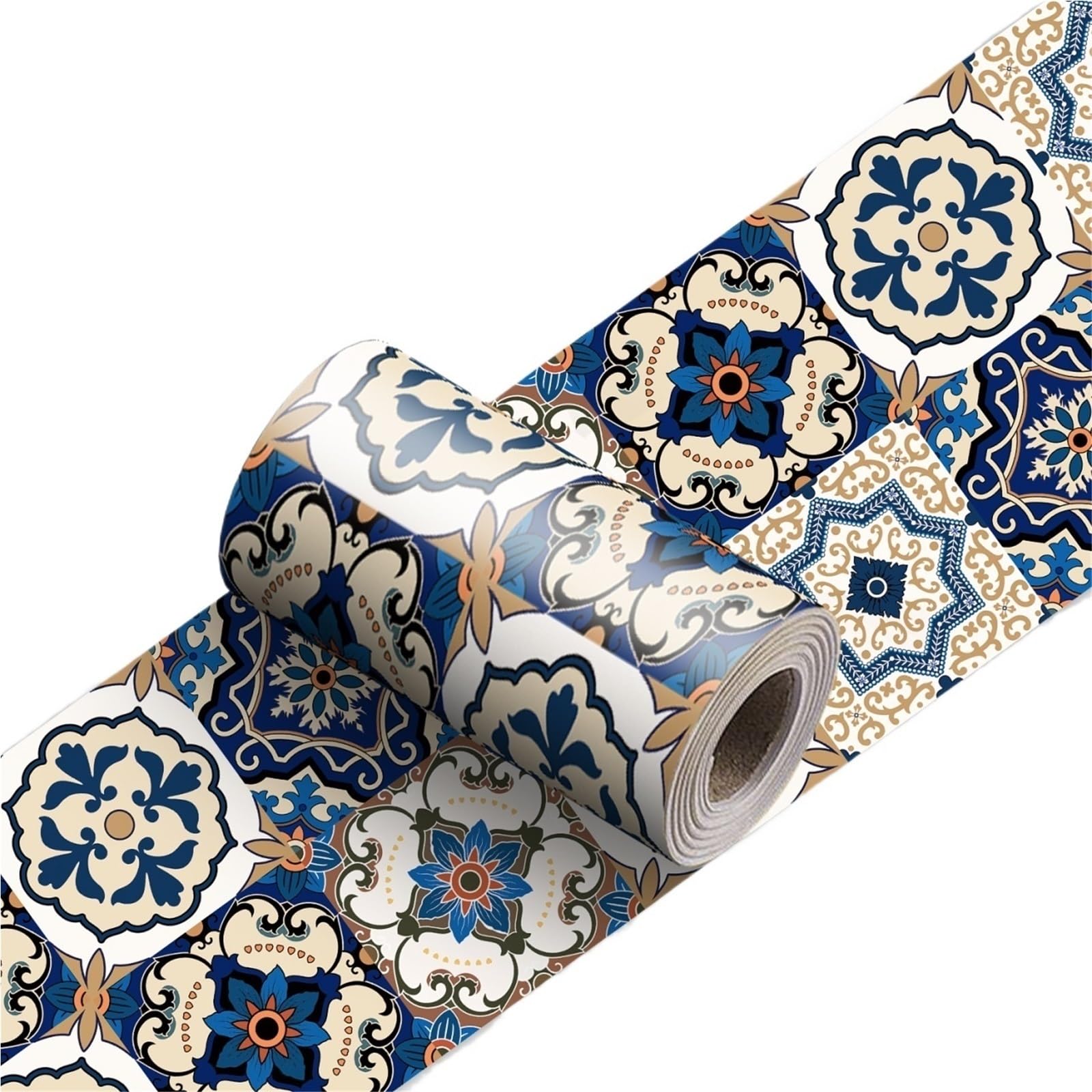 Cenefas Decorativas Adhesivas Azulejos línea de cintura tira decorativa rodapié baño Peel Stick cocina Backsplash pegatina pared cerámica(YX-169,30cmX240cmX1roll)