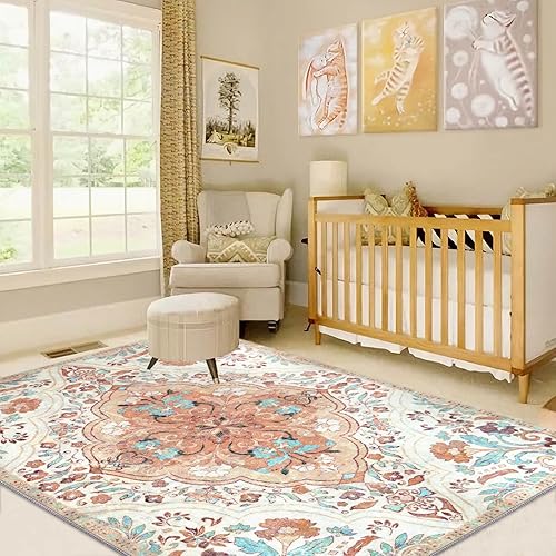 Miniatura 2 de Alfombra de área de 3 x 5, lavable a máquina, alfombra de área para dormitorio, sala de estar, alfombra de entrada, alfombra gruesa de pelo bajo