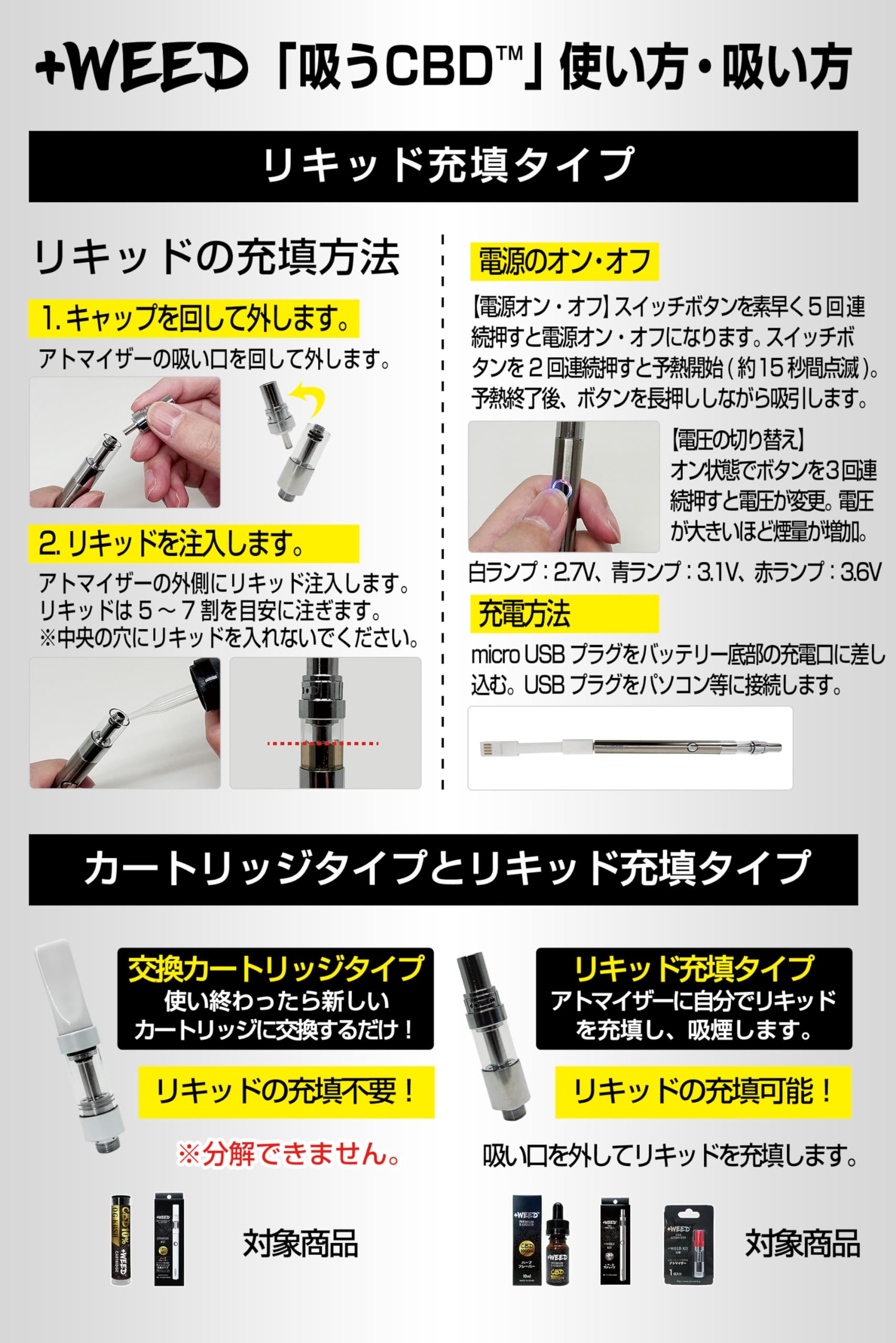 Amazon | +WEED（プラスウィード）キット 電子タバコ VAPE ヘンプ 