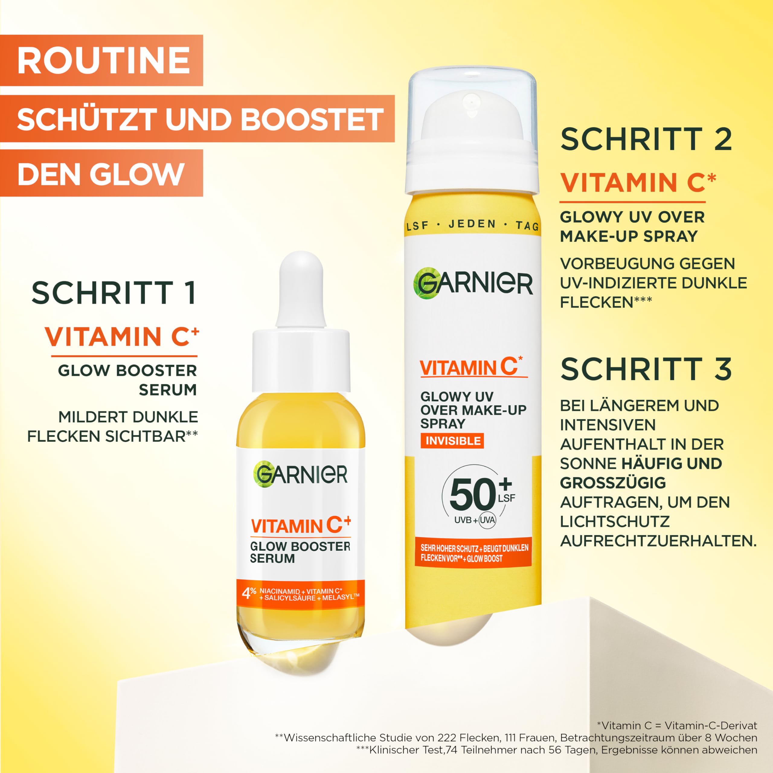 Garnier Skin Active Vitamina C Glow UV Over Make Up Spray