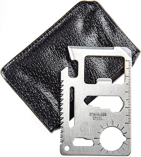 Miniatura 2 de Lodo Smate Abridor de cerveza multiherramienta para tarjetas de crédito, herramienta de bolsillo de supervivencia, 11 en 1, tamaño de tarjeta de