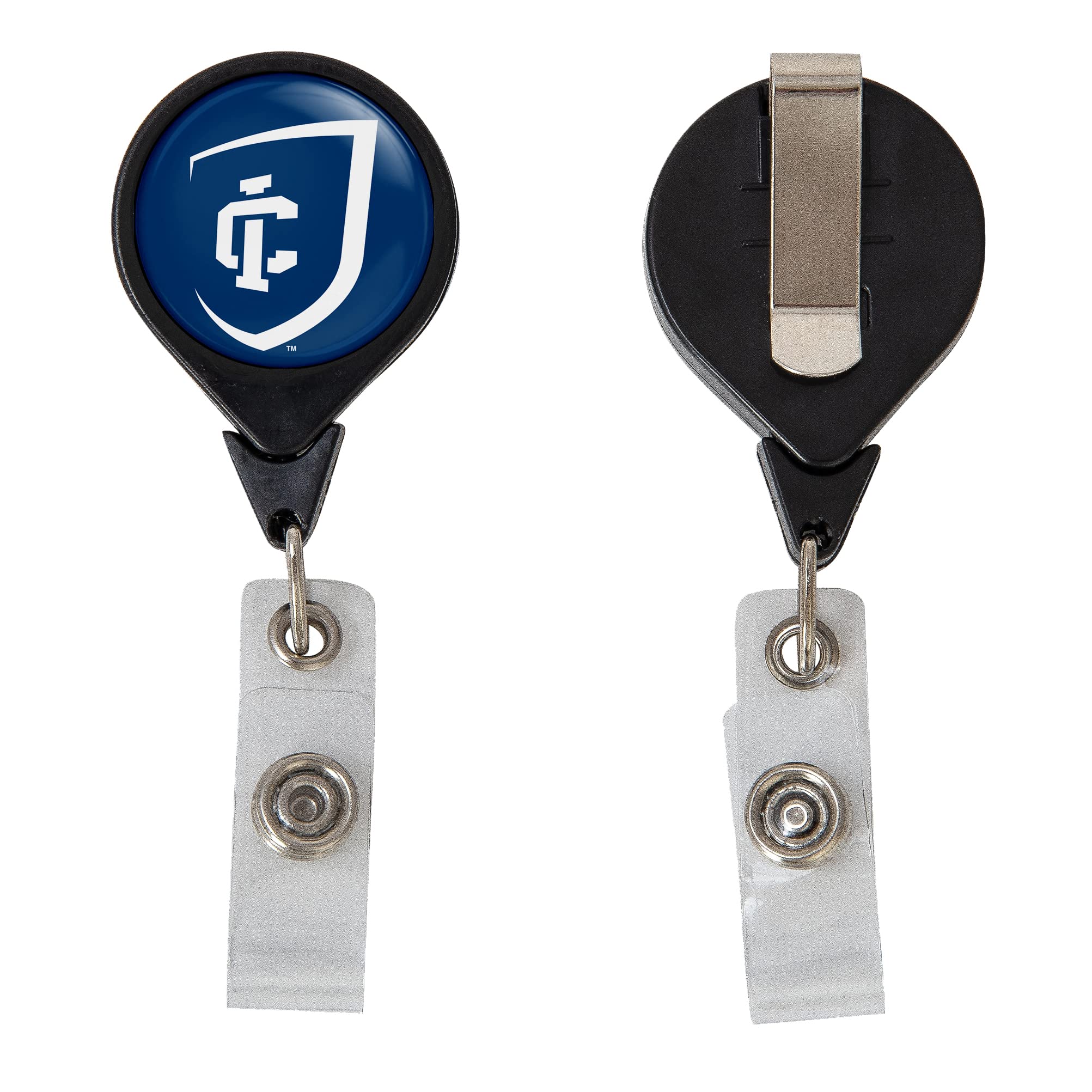 Desert Cactus Ithaca College Retractable Badge Holder IC Bombers ID Reel with Ticket Clip for Lanyard, Work, School & Office Access