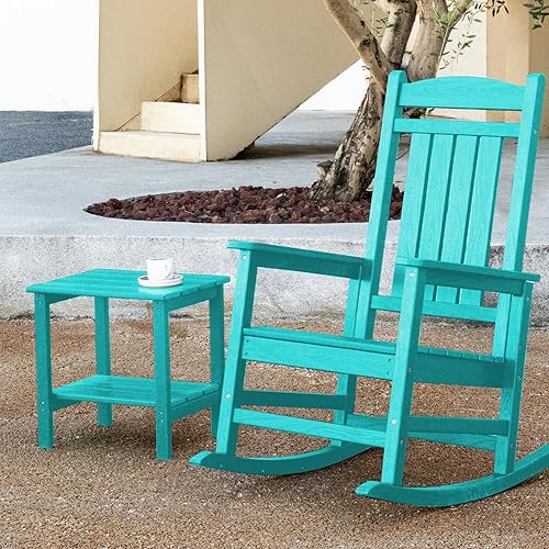 Miniatura 2 de KINGYES Mesa auxiliar doble, mesa auxiliar Adirondack- Aruba