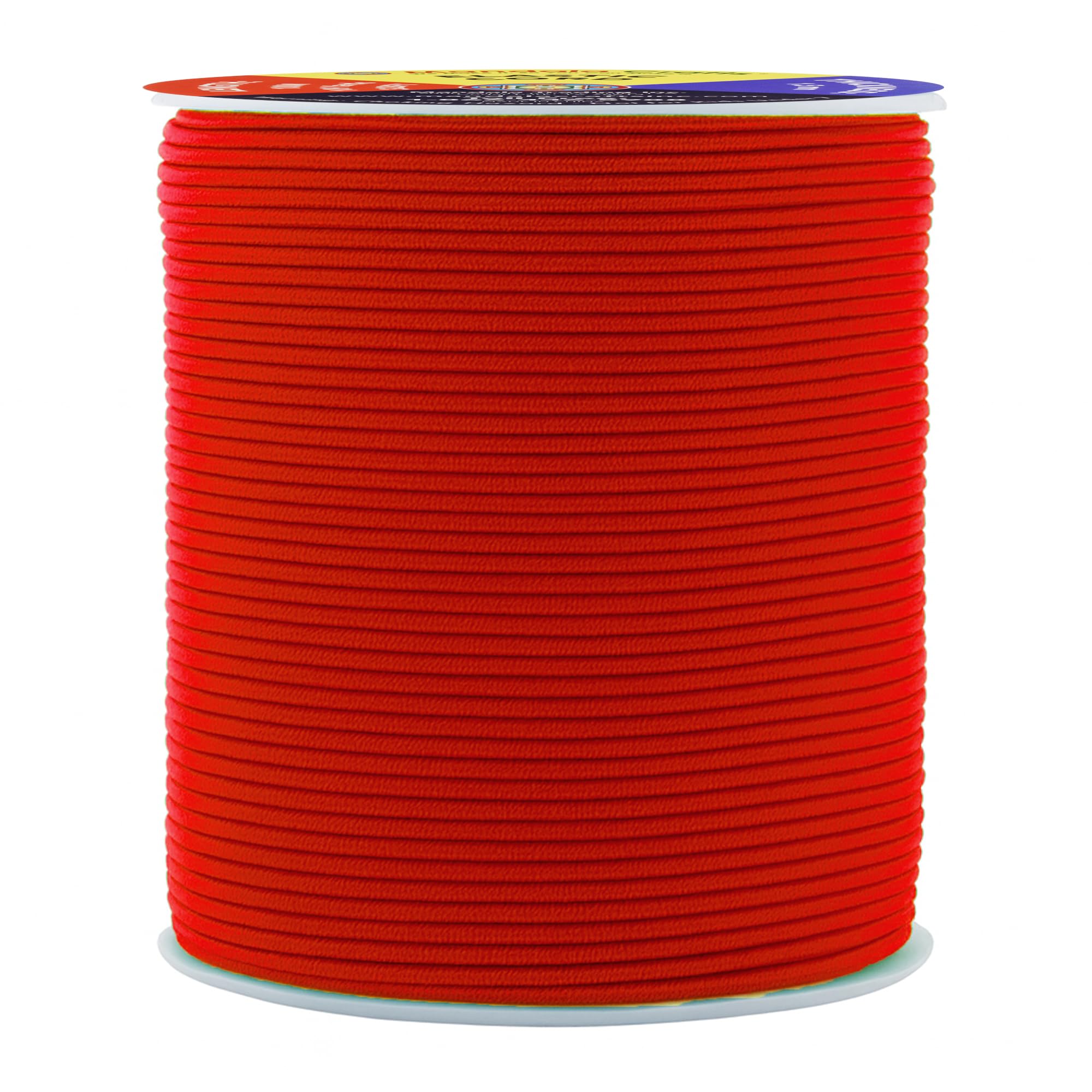 Mandala Crafts Red 1.5Mm Elastic Cords For Jewelry Making & Beading – 109 Yards Stretchy Bracelet String - Strong Round Elastic Thread For Sewing & Adult Crafts