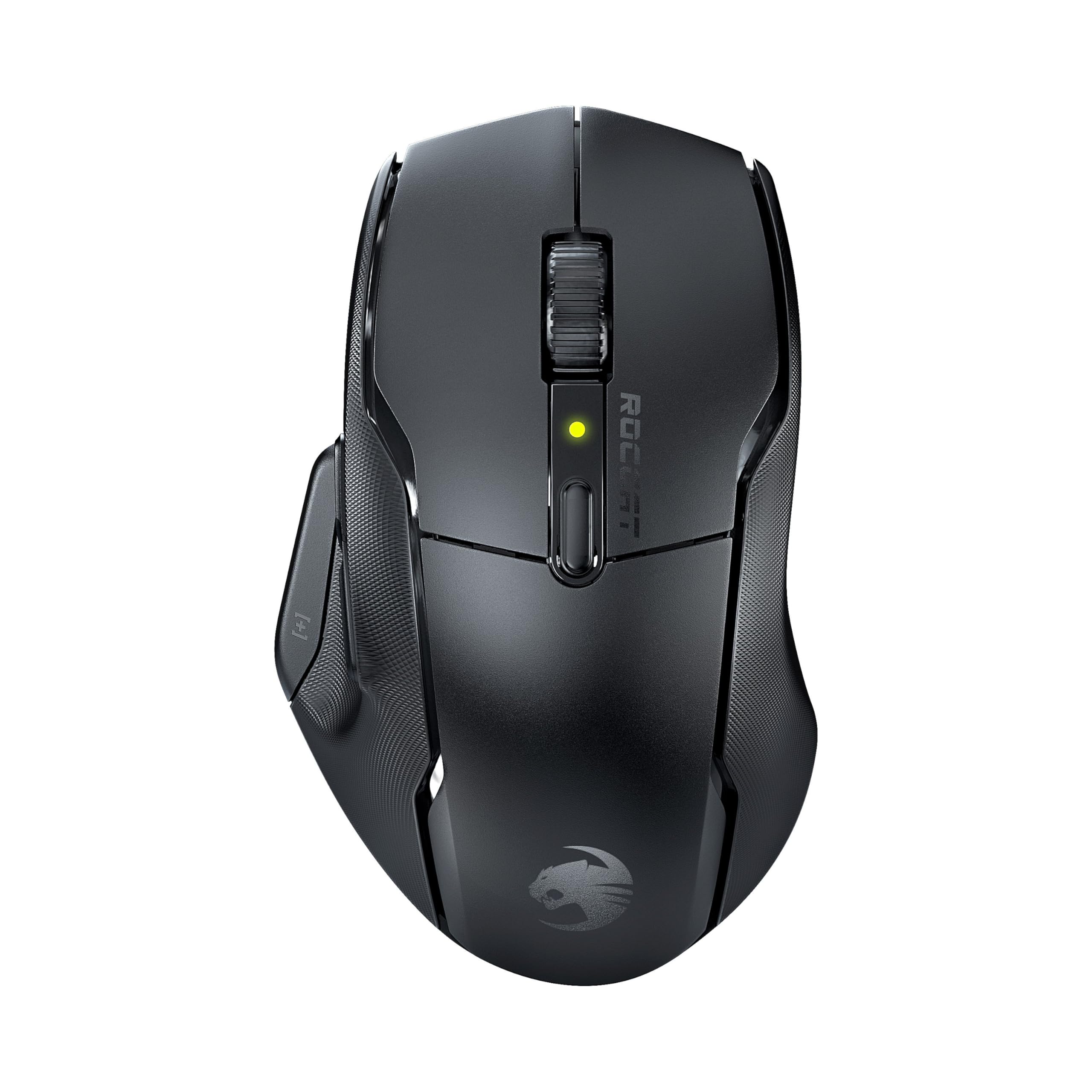 Roccat Kone Air - Wireless Gaming Mouse With 800-hour Battery Life, 19K DPI Optical Sensor, Double-Injected Rubber Side Grips, Programmable Button Design & Titan Switches, Black, ROC-11-450-02