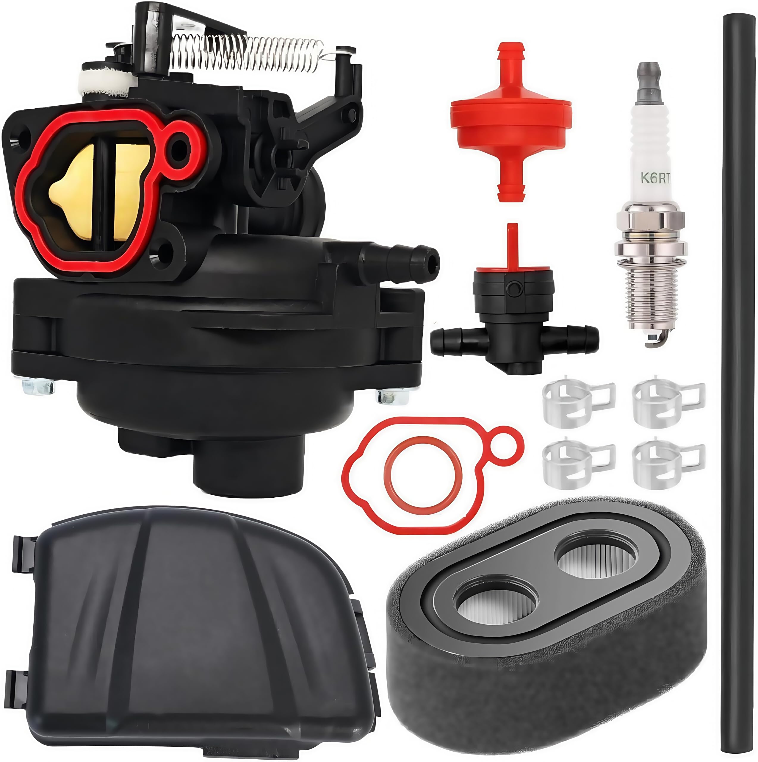 M230 Carburetor Carb Air Filter Kit - Compatible with Craftsman M230 163cc Engine, Craftman Carburetor, and Troy Bilt Lawn Mower Parts; 799584 Carburetor Perfect Engine