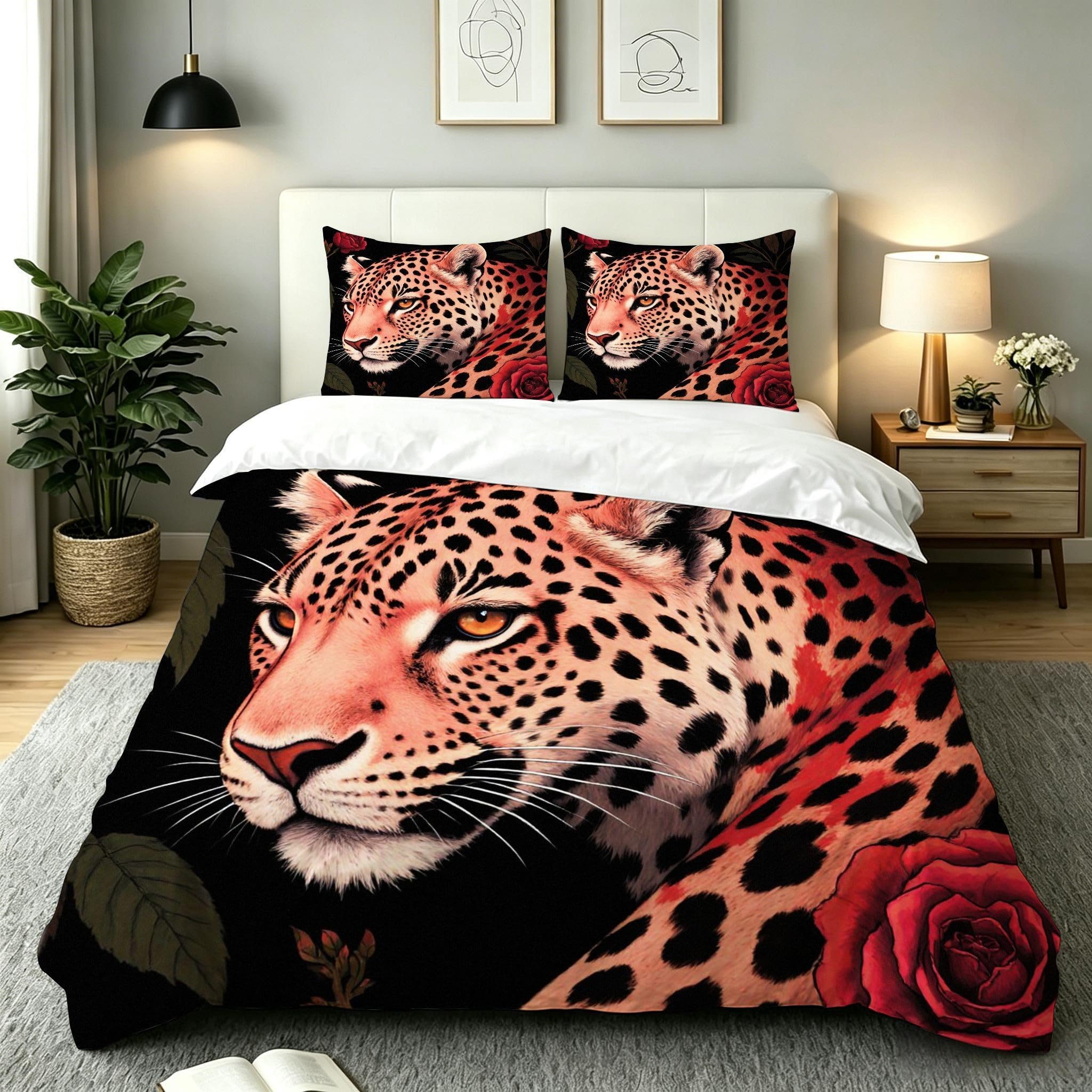Housse de couette 220x240 léopard pour transformer l'ambiance de votre chambre à coucher