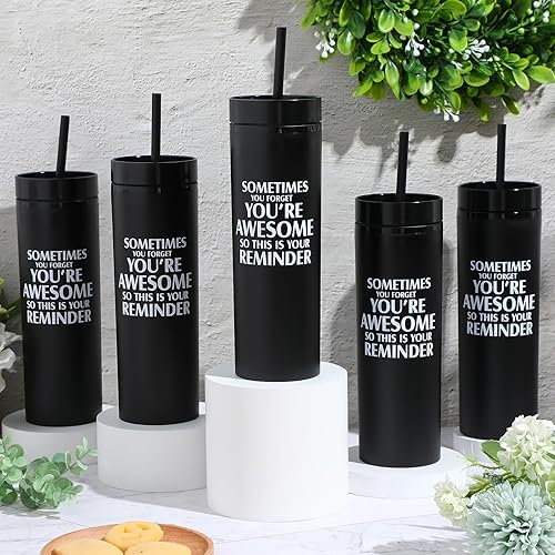 Miniatura 7 de Cunno Regalos de agradecimiento para la semana de limpieza, regalos de agradecimiento para mujeres, vasos delgados para empleados y profesores,