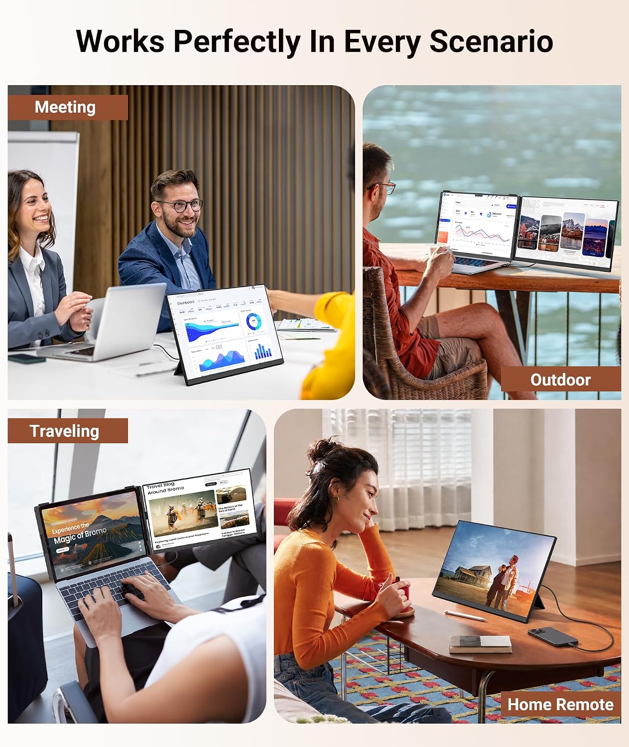 15.6" Laptop Screen Extender, 1080P Detachable Portable Monitor for Laptop 9 81ubASSvb+L. AC SL1500