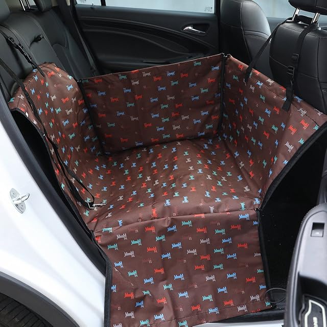 Foto 7 de 7 de PETCUTE Cubierta Asiento de Coche Perro Cubre Asientos Coche para Perros Hamaca de Coche Protector Coche…