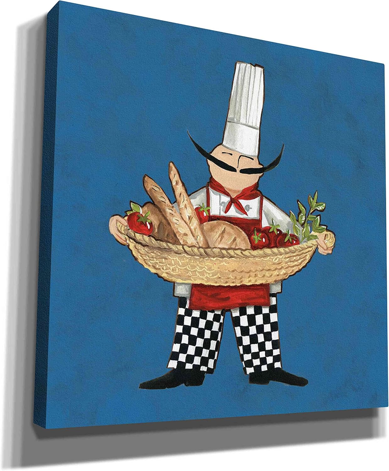 Epic Graffiti 'Pane Chef in Color' by Anne Tavoletti, Canvas Wall Art, 12"x12"