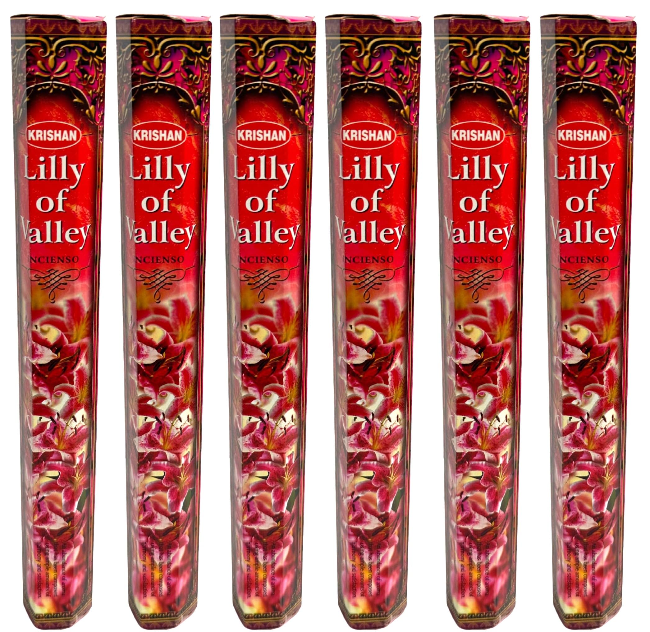 Fenny's Creations Incense Sticks Famous Lily Of Valley Krishan Incense Stick Floral Perfume Fragrance Hand Rolled 120 Joss Sticks