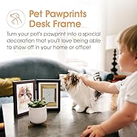 Vista 2 de Fotografía de recuerdo Pearhead con la huella de tu perro o gato , Espresso