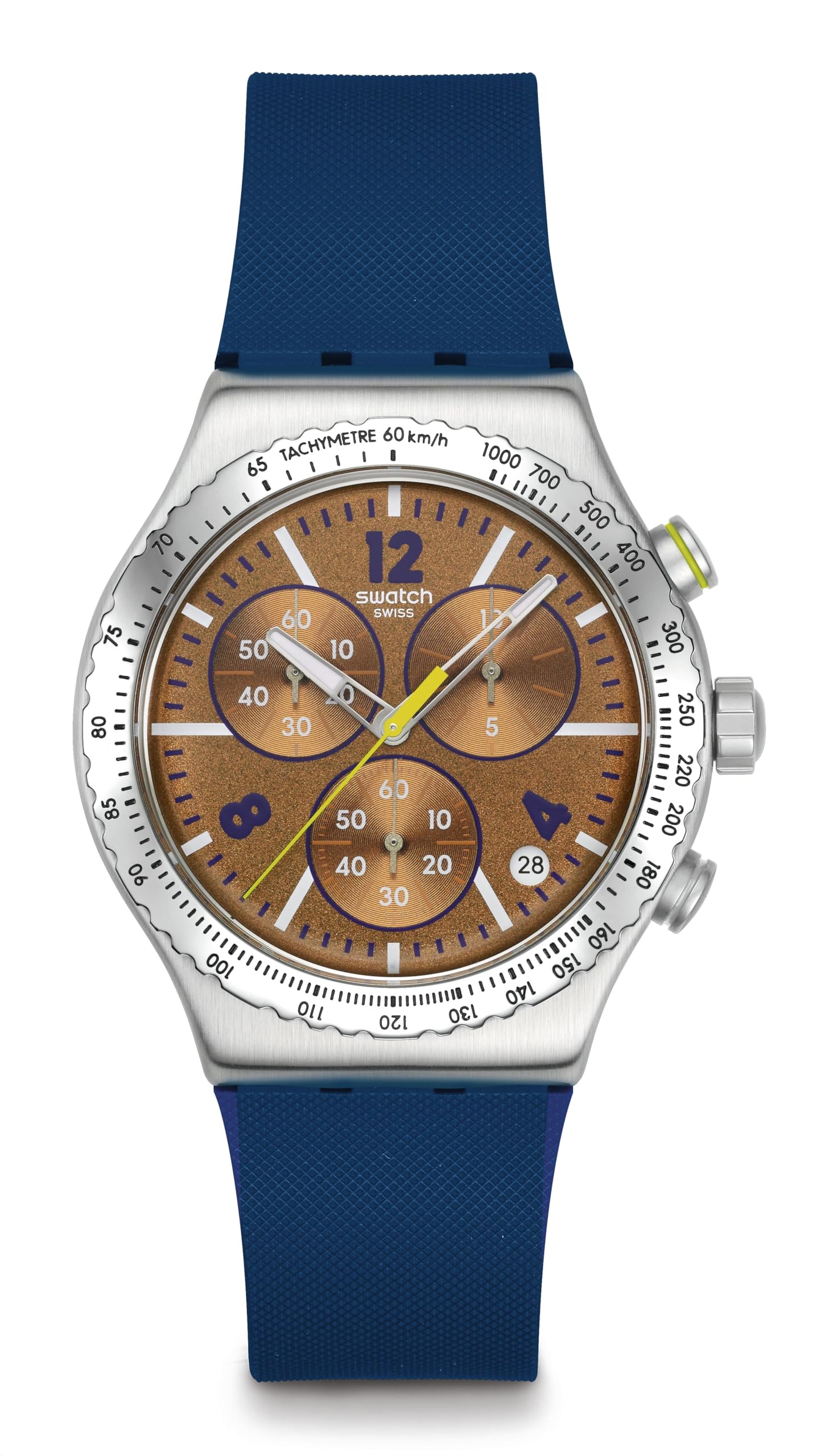 New Irony Chrono Unisex Dress Watch Stainless Steel Quartz Water Resistant