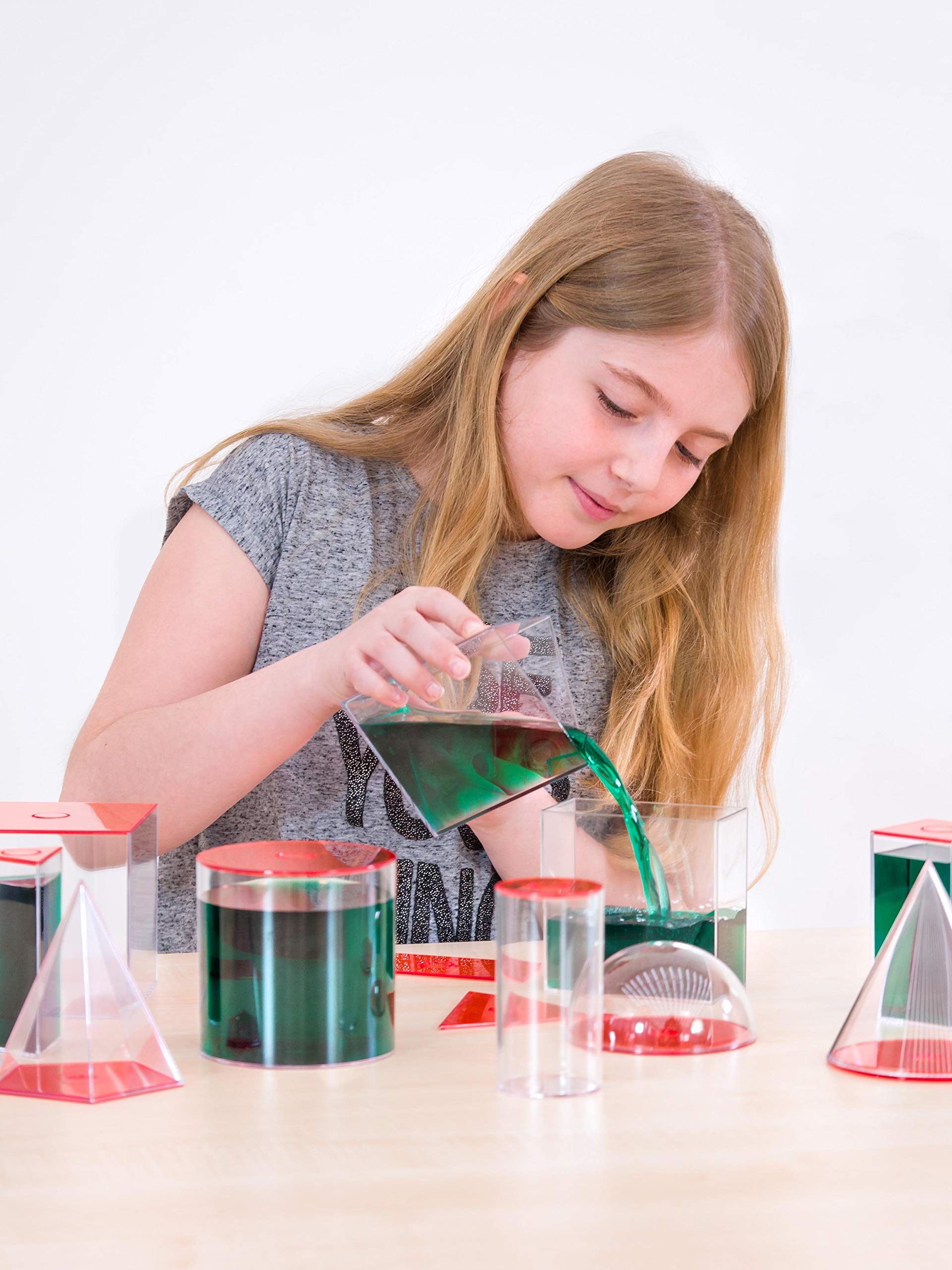 Betzold Geometrie-Körper 17 Füllkörper Plexiglas - Mathematik Kinder Lehrmittel