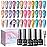 SUPWEE Cat Eye Gel Nail Polish Set- 12 Colors Magnetic Nail Polish Gels Summer Gel Nails Polish with Magnetic Stick Galaxy Effect Soak Off with UV Lamp Gift for Mother\'s Day