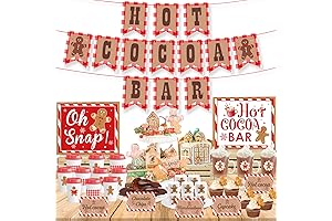 Festive Christmas Bar Decorations: Hot Cocoa Bar Kit