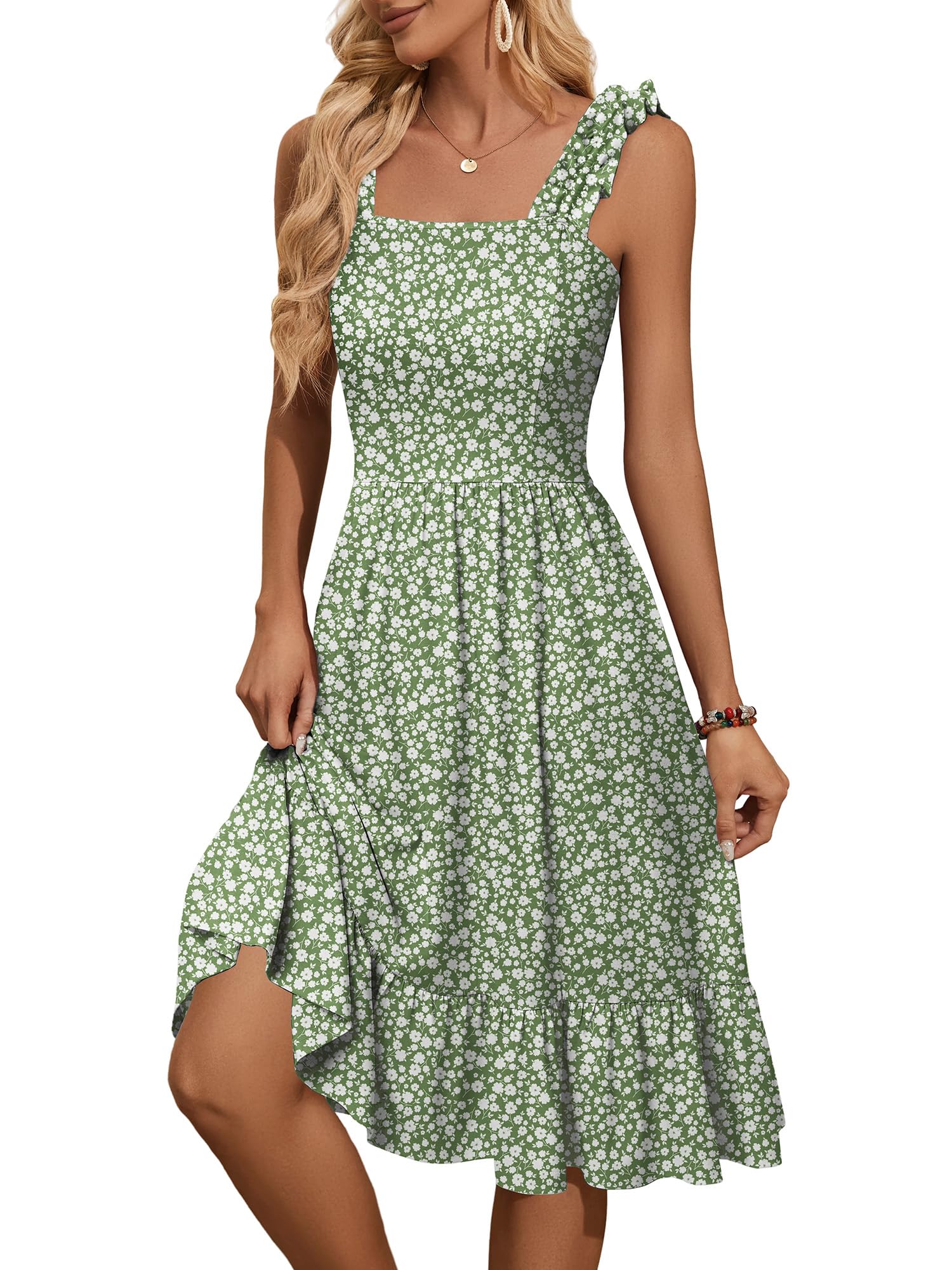 ZABERRY Square Neck Midi Dress