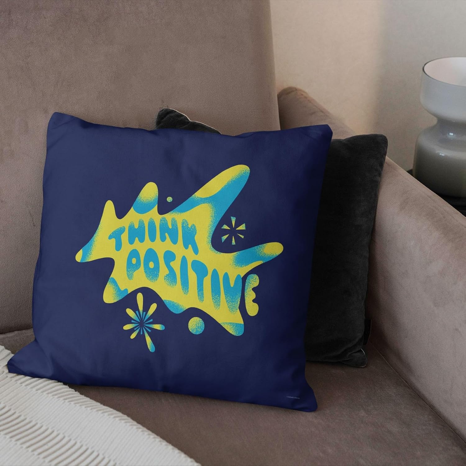 Northwest Inside Out Pillow, 18" x 18", Disney Inside Out Pillow, 18" x 18", Think Positive - Perfect for Any Bedroom or Playroom Décor
