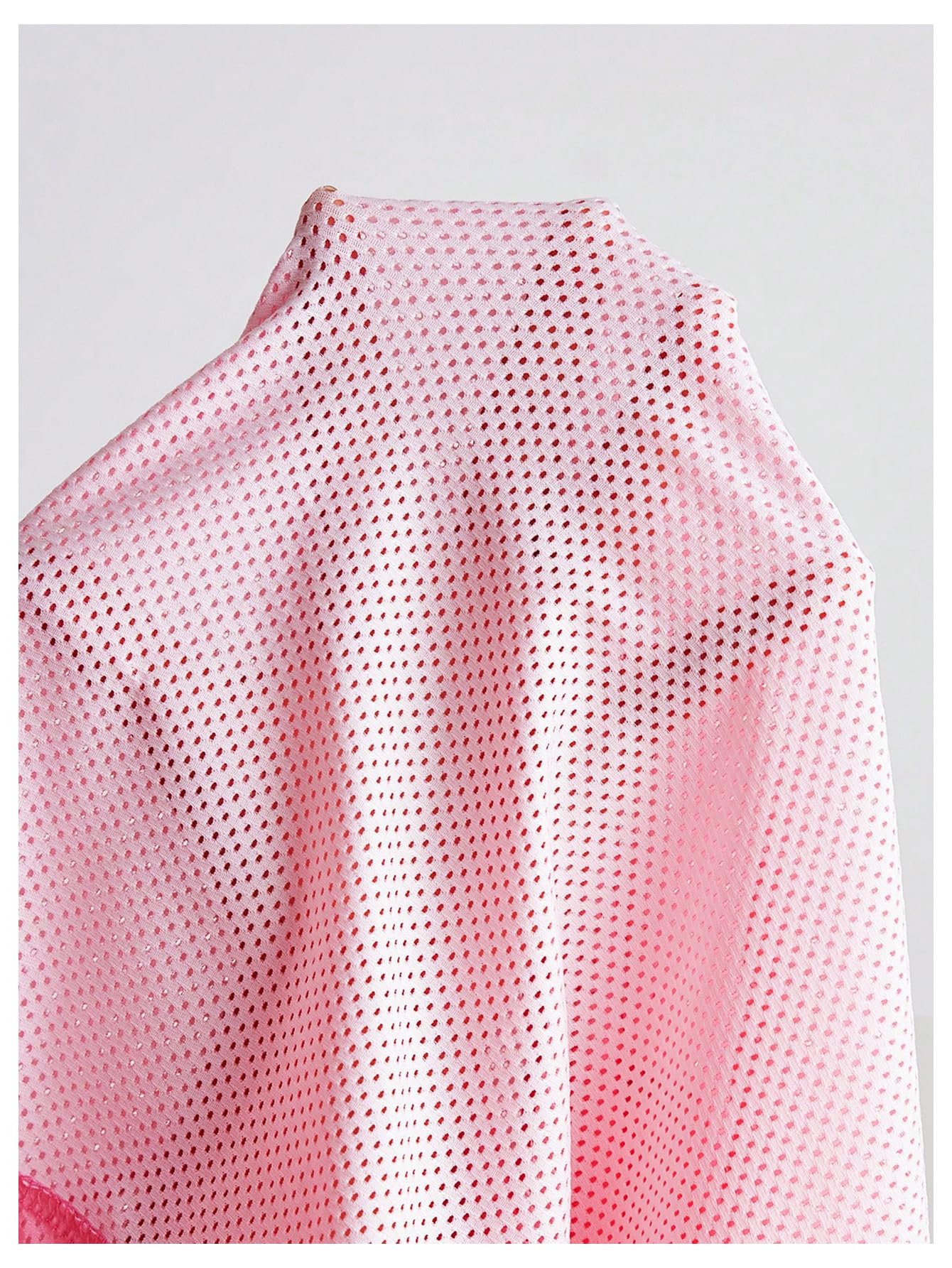 Floerns Camicia in jersey da ragazza stampata oversize a maniche corte in rete con scollo a V camicie sportive in jersey