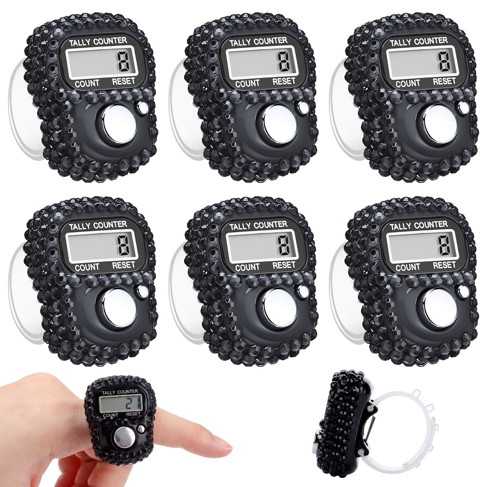 Simgoing Tasbeeh Counter Electronic Finger Clicker Counter