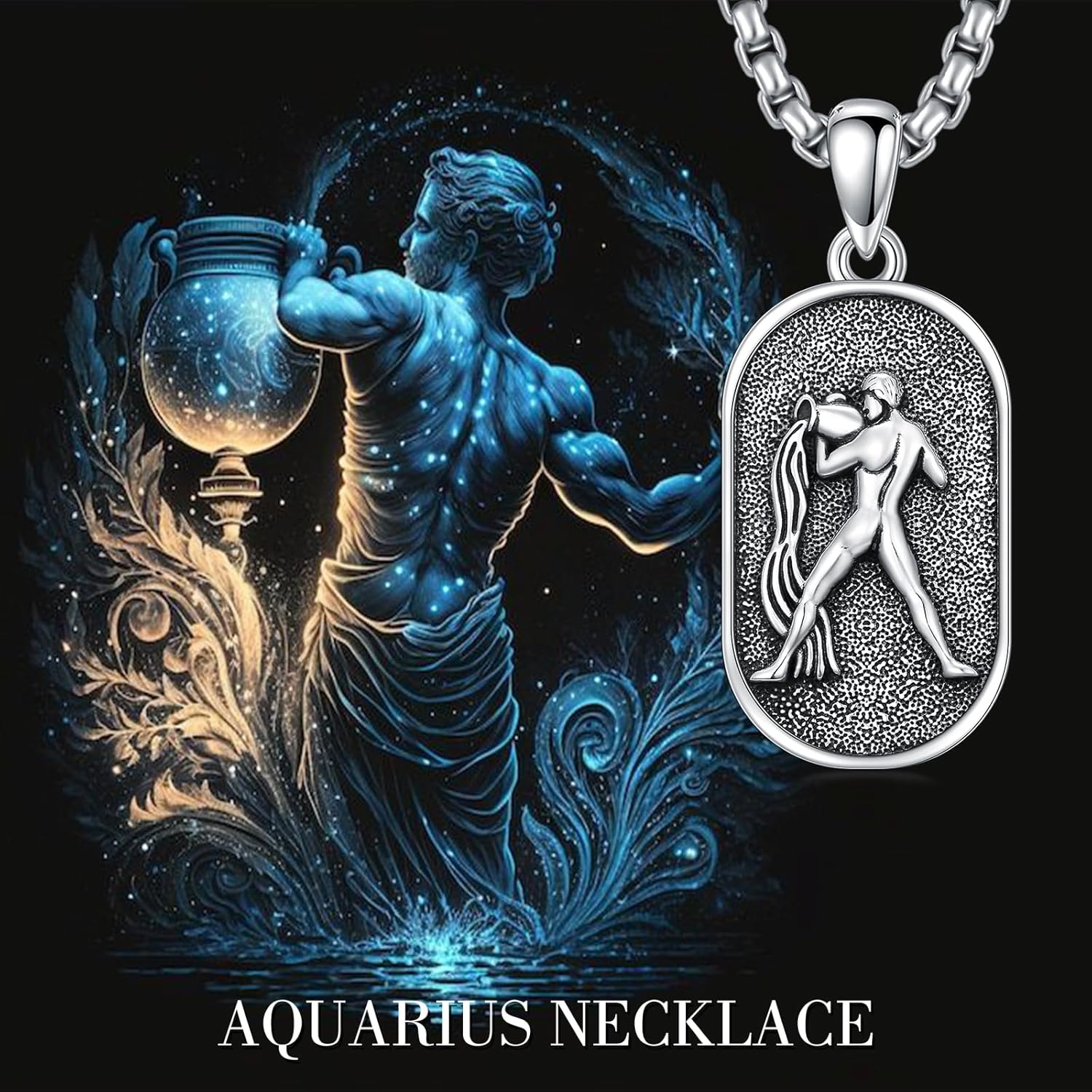 SIMONLY Zodiac Necklace 925 Sterling Silver Constellation Necklace Zodiac Sign Necklaces Horoscope Jewelry Christmas Birthday Astrology Gifts for Women Men Unisex - Image 2