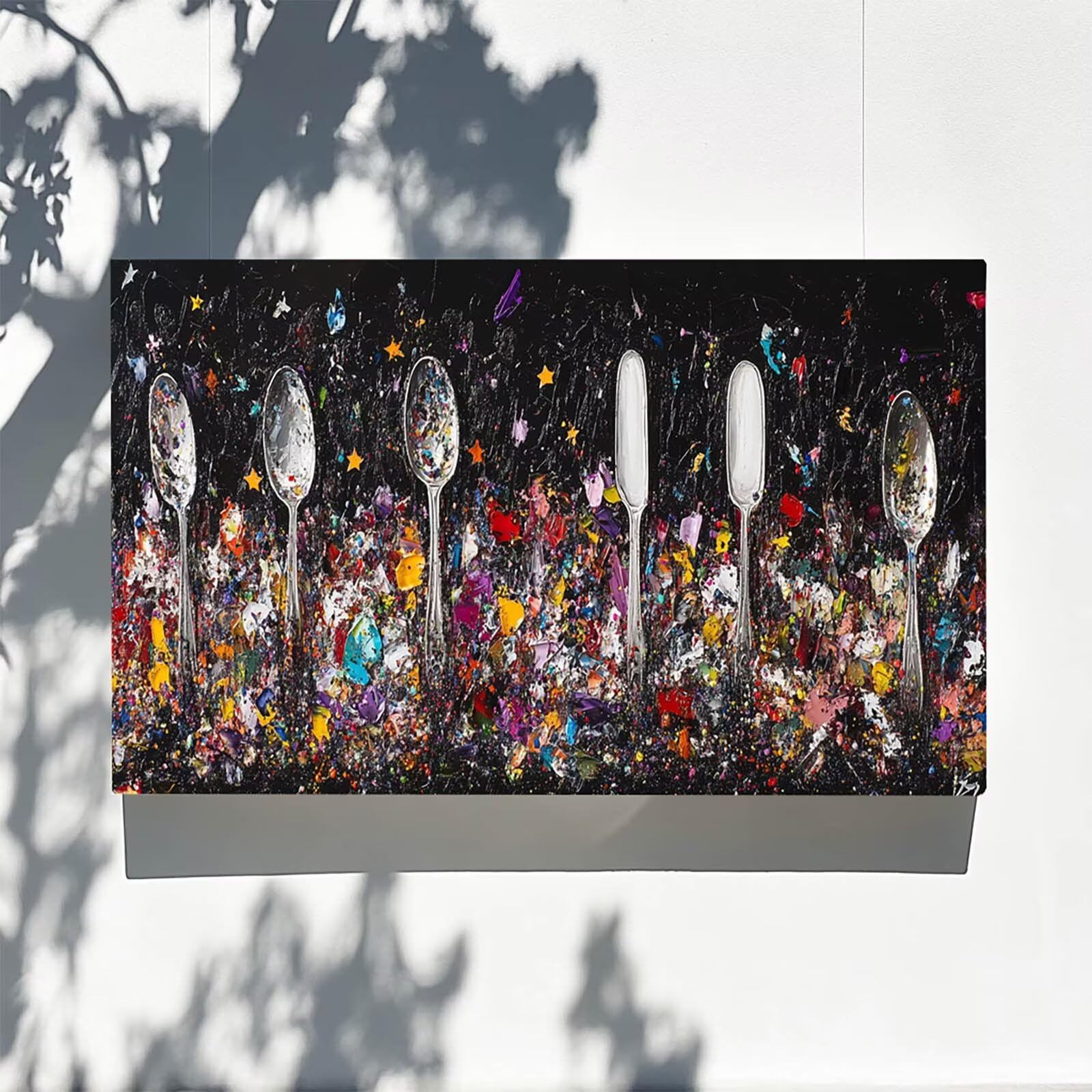 DIY Malen nach Zahlen Erwachsene GewüRze Malen nach Zahlen ab 7 jahre Mädchen LöFfel Kreativ set für Erwachsene mit Leinwand Acrylfarben set und Pinsel,Bastelset zum Bemalen für Wanddeko 80X160cm 7-9-