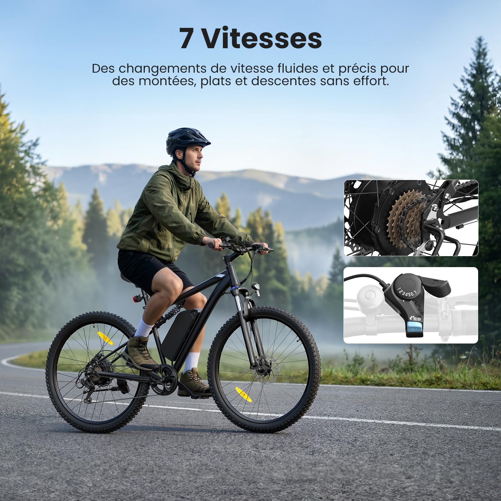 Touroll U2 Pro/U3 Pro Vélo Électrique Homme 29", VTT électrique avec Batterie Amovible 48V 15Ah, Autonomie 150KM, 70Nm, Freins à Disque Hydrauliques, Vélo électrique Tout-Terrain