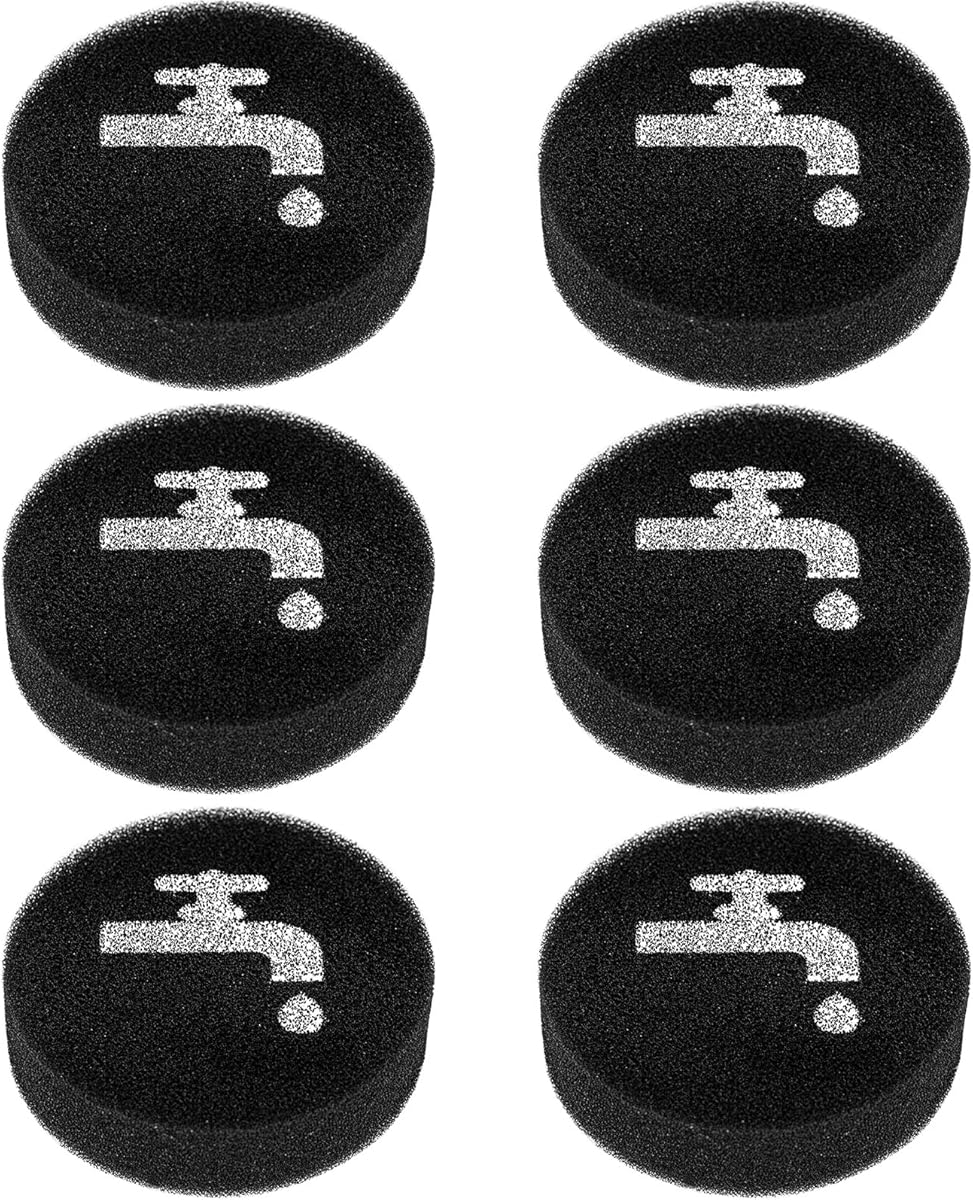 Sponge Filter Replacement Compatible with BLACK+DECKER POWERSERIES+ 16V / 20V Cordless Stick Vacuum Models BHFEA420J, BHFEA520J, BHFEA18D1, Replace Part BHFEAF1, 6 Pack