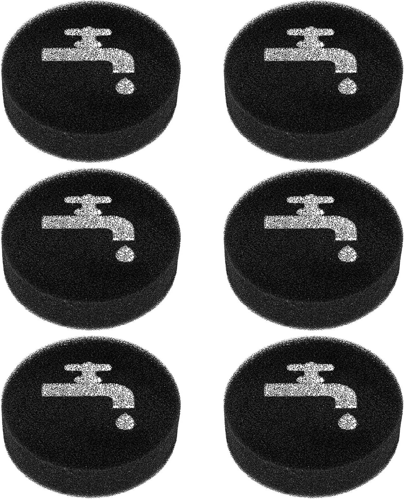 Sponge Filter Replacement Compatible with BLACK+DECKER POWERSERIES+ 16V / 20V Cordless Stick Vacuum Models BHFEA420J, BHFEA520J, BHFEA18D1, Replace Part BHFEAF1, 6 Pack