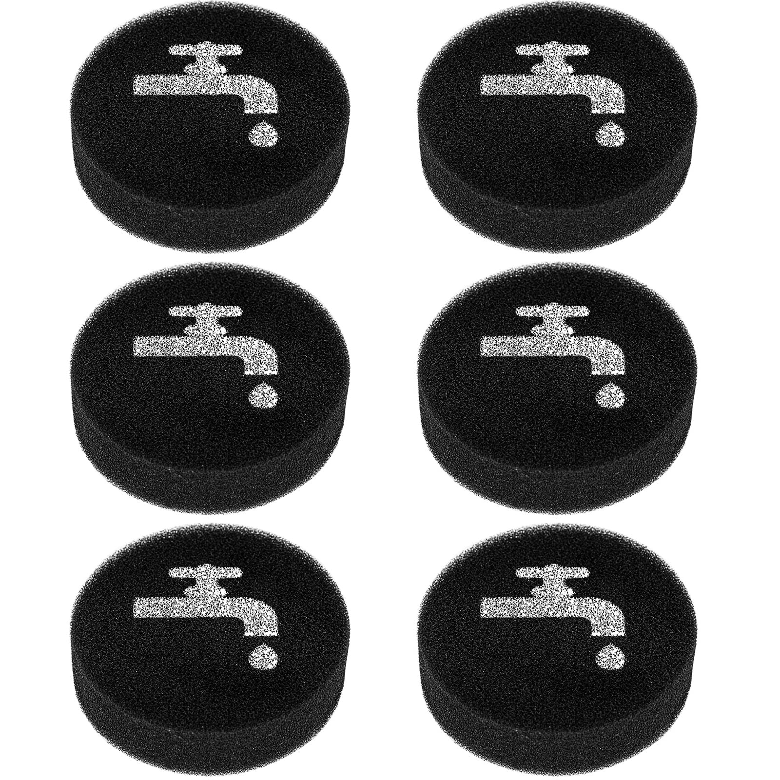 Replacement Sponge Filter Compatible with BLACK+DECKER POWERSERIES+ 16V / 20V Cordless Vacuum Models BHFEA420J, BHFEA520J, BHFEA18D1, Replacement Part BHFEAF1, 6 Pack