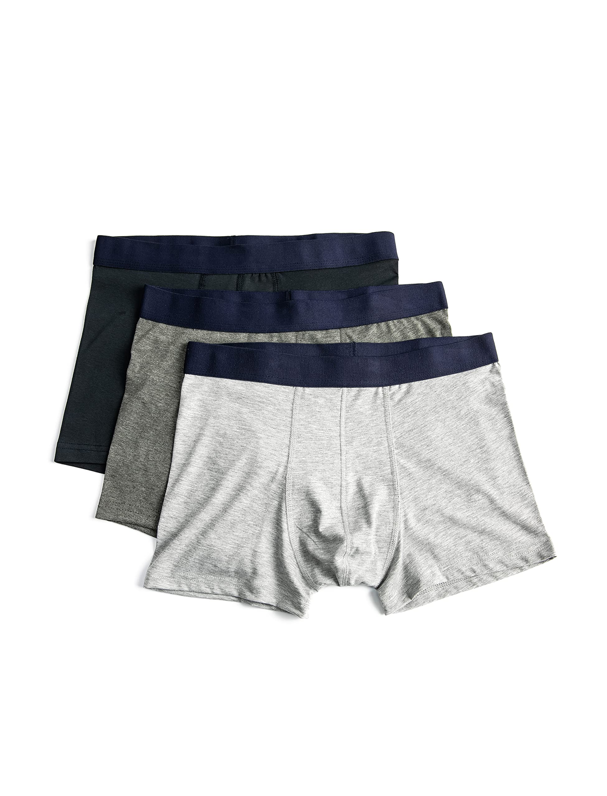Basic 3'lü Boxer Seti Beli Lastikli Çok Renkli
