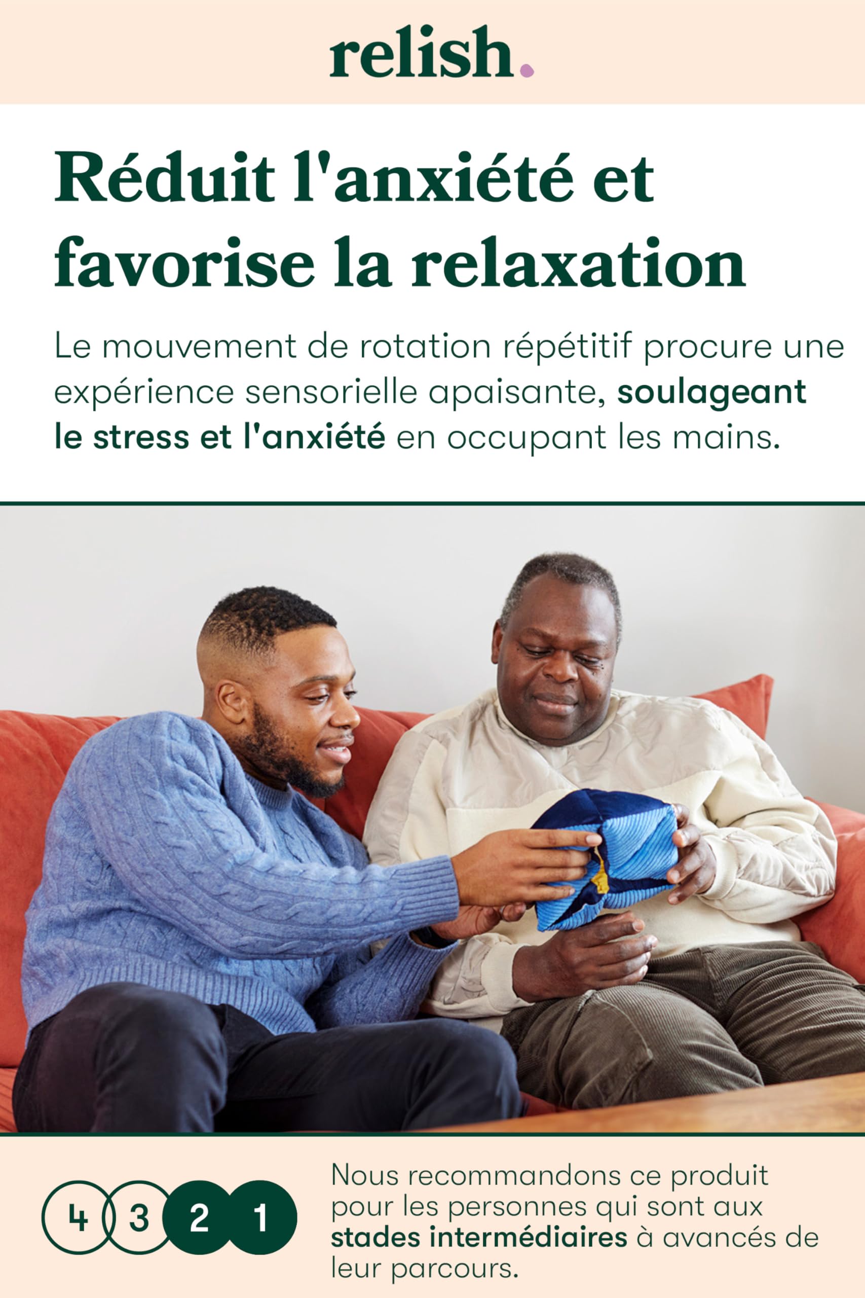 Relish - Activité sensorielle Tactile, Jouet Amusant, Produit Doux et Confortable avec des Couleurs et des Textures contrastées