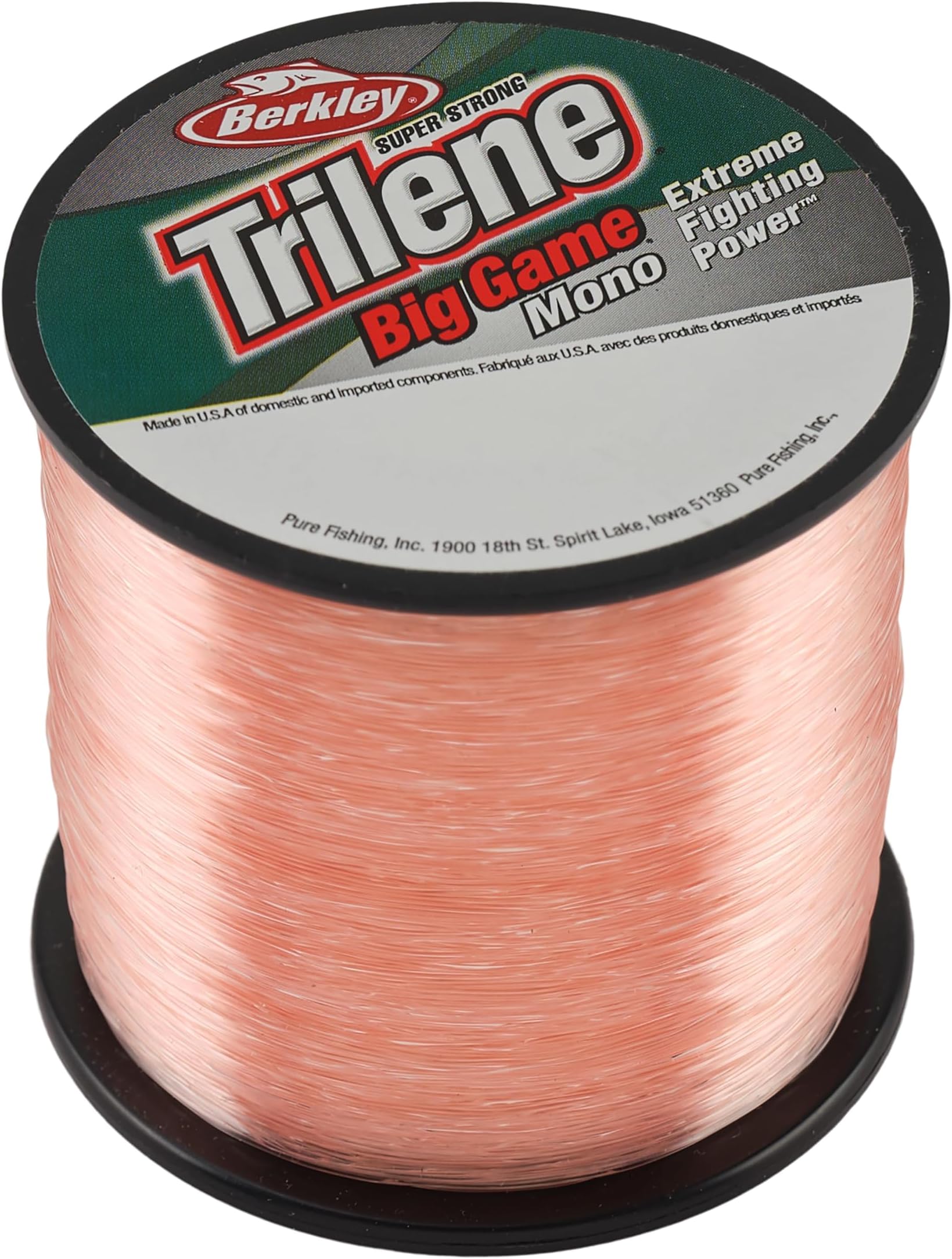 Berkley Trilene Big Game Monofilament Fishing Line Pink Coral, 20lb - 650yd