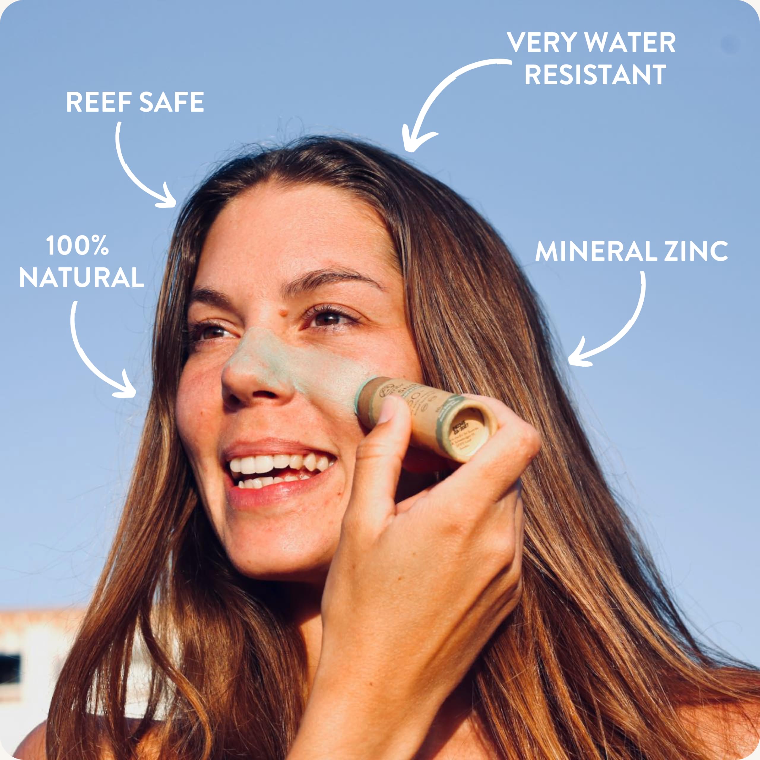 Suntribe Mineral Organic Sun Pen with Zinc SPF 50/30 g, 100% Natural, Reef Proof, Mineral UV Filter, Very Waterproof - Image 4