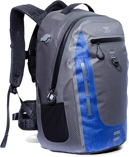 Xelfly Submersipack Mochila Impermeable - Bolsa Seca Duradera de Nylon Revestida de TPU Flotante, Inflable y Sumergible con Cierre Hermético para