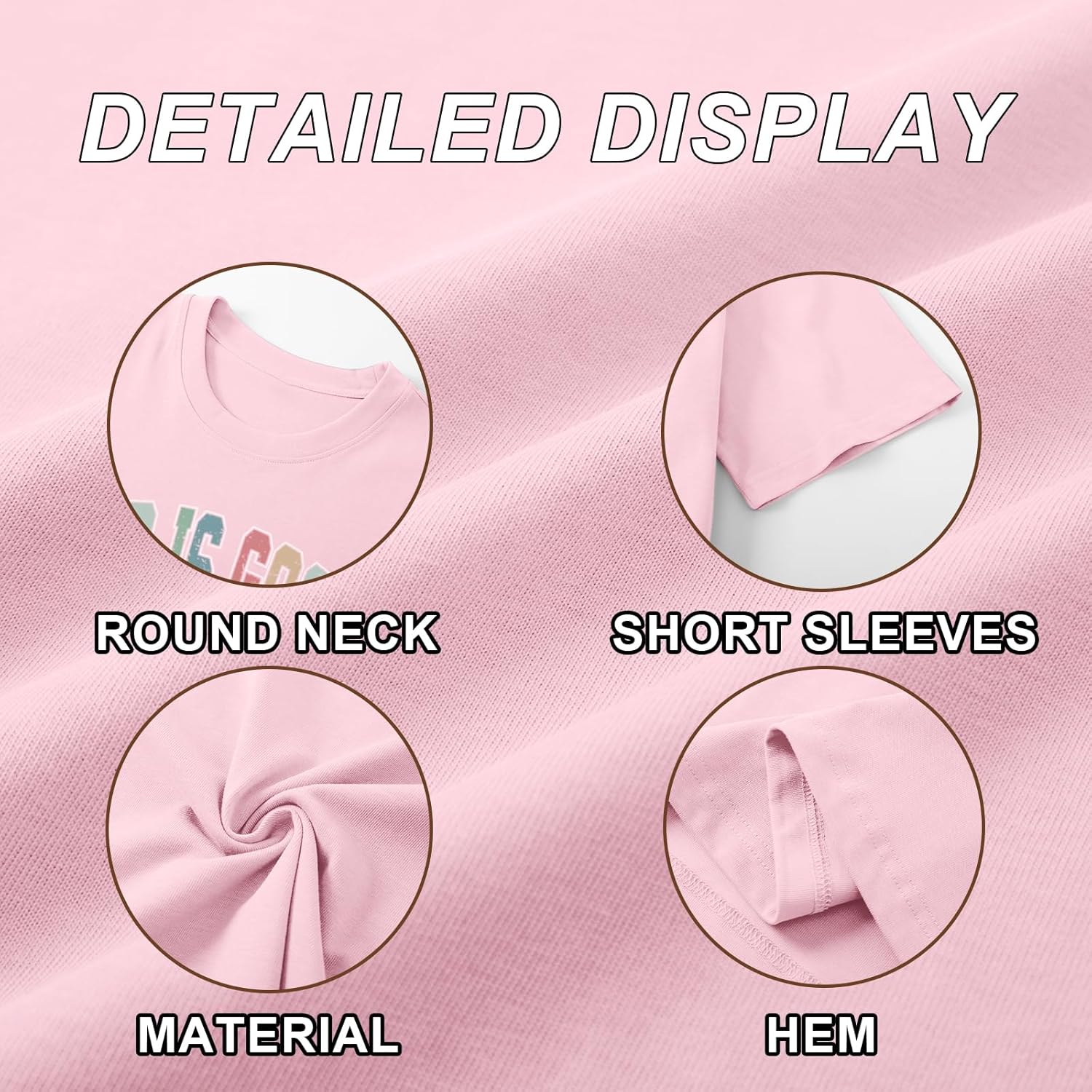 Christian Shirts for Women Oversized God is Good Shirt Religious Jesus Faith Inspirational Tshirt Bible Verse Tee Top - Image 6