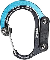 GEAR AID Heroclip Mini Carabiner Gear Clip & Hook - 40lb Capacity, 360° Swivel for Bags, Lanterns, Water Bottles, EDC