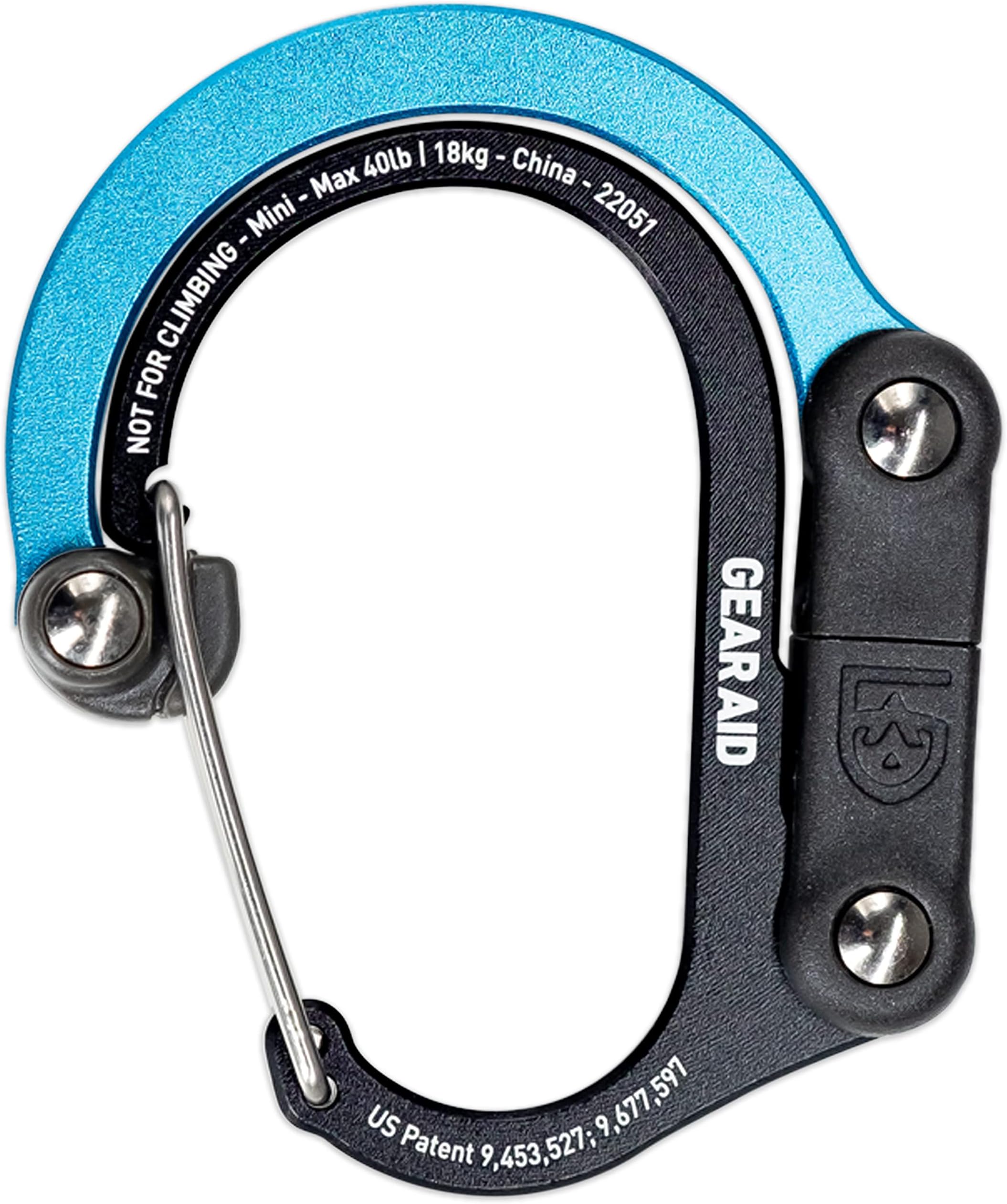 HEROCLIP Carabiner Clip and Hook (Mini) for Travel, Luggage, and Small Bags