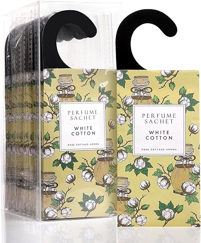 Miniatura 22 de ROSE COTTAGE Grandes paquetes de 12 unidades de desodorante de armario colgante de rosas, ambientador, bolsas perfumadas de larga duración