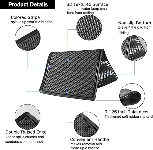 Miniatura 4 de SENSHINE Inserto de portavasos para Subaru Crosstrek Accesorios 2024 Impreza 2024 Accesorios 2024 Forro de consola central, bolsillo de puerta,