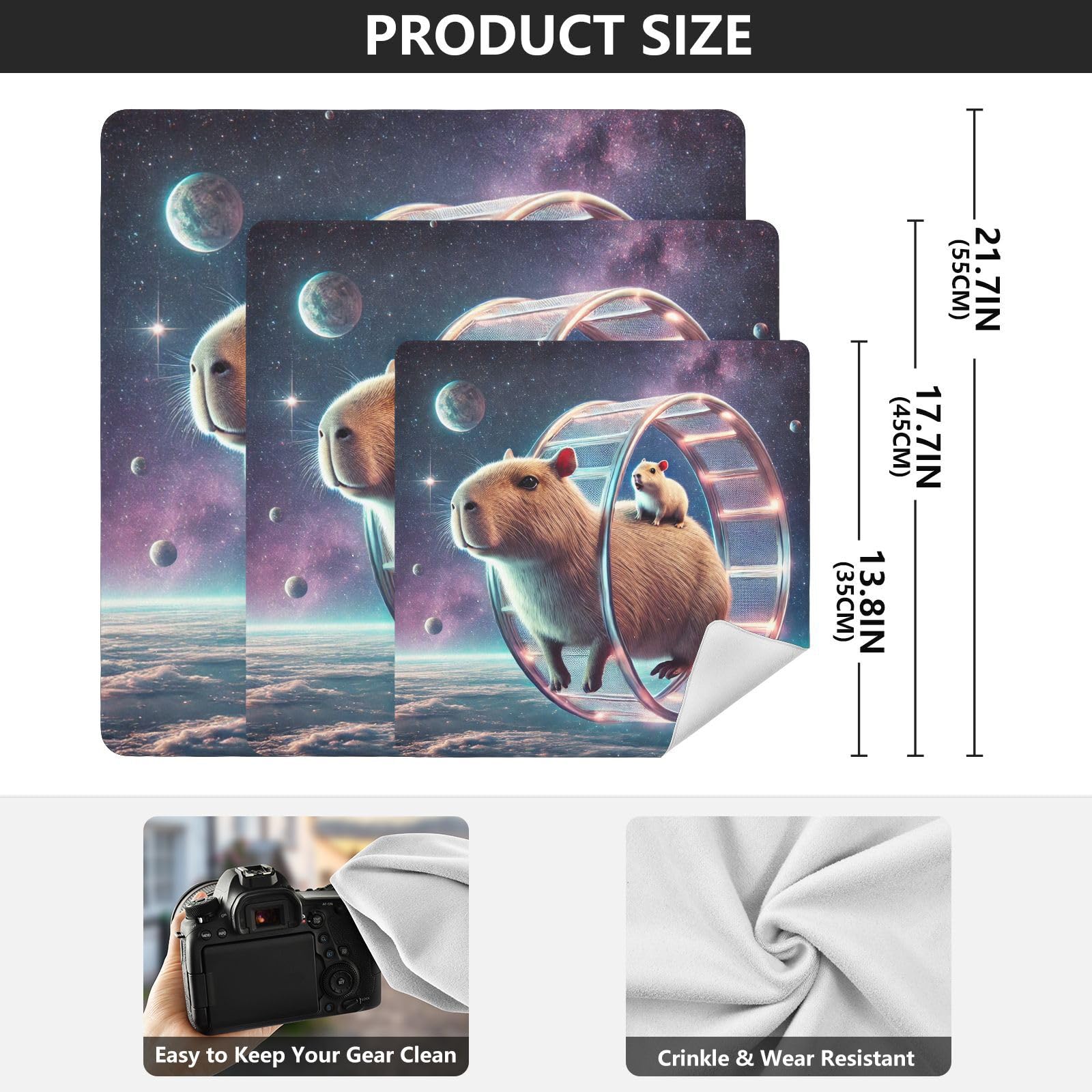 Joko Ivery Capybara Space Wheel Mouse Camera Lens Wrap 21.7