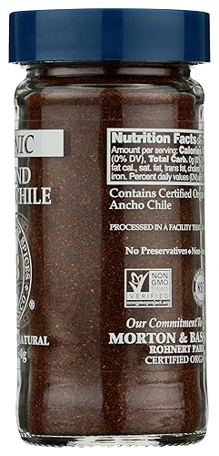 Miniatura 5 de MORTON &amp; BASSETT Chile ancho orgánico en polvo, 2.3 oz