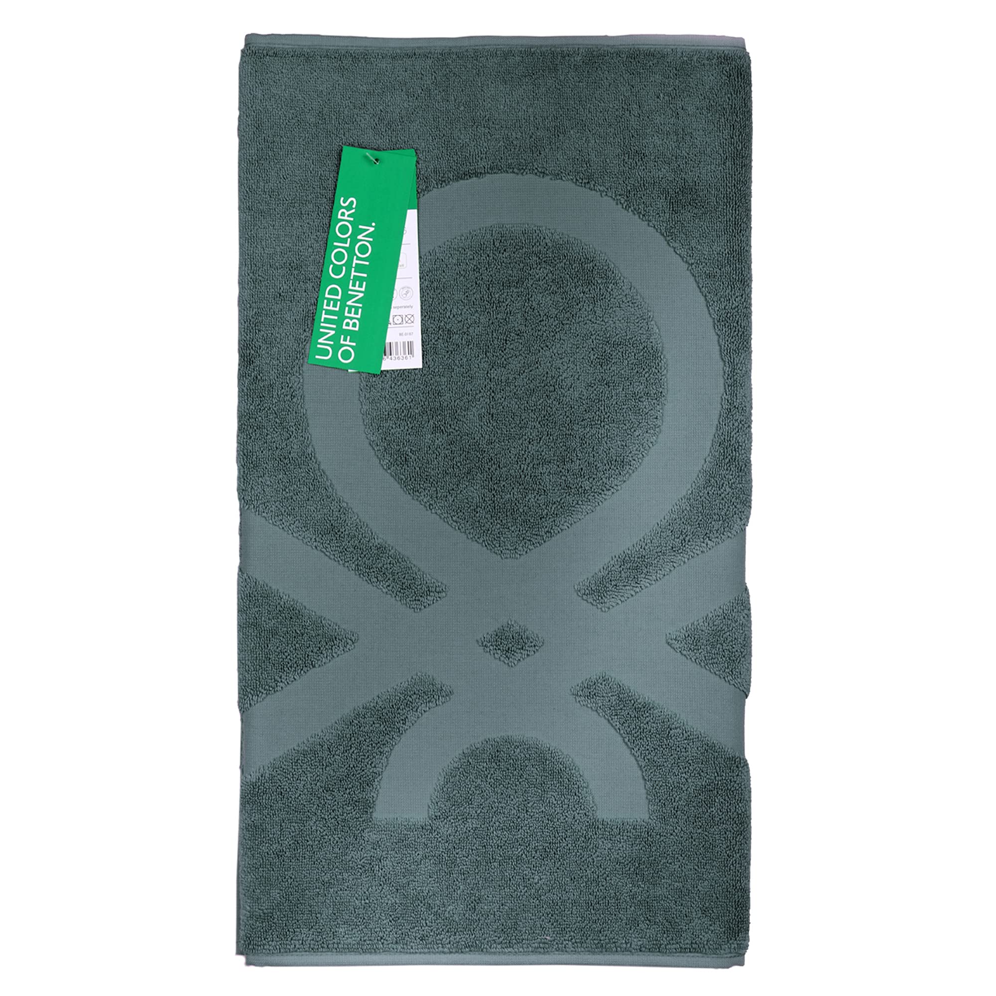 Tappeto Bagno UNITED COLORS OF BENETTON - 50x80 Cm, 750 GSM, 100% Cotone - Verde - 2