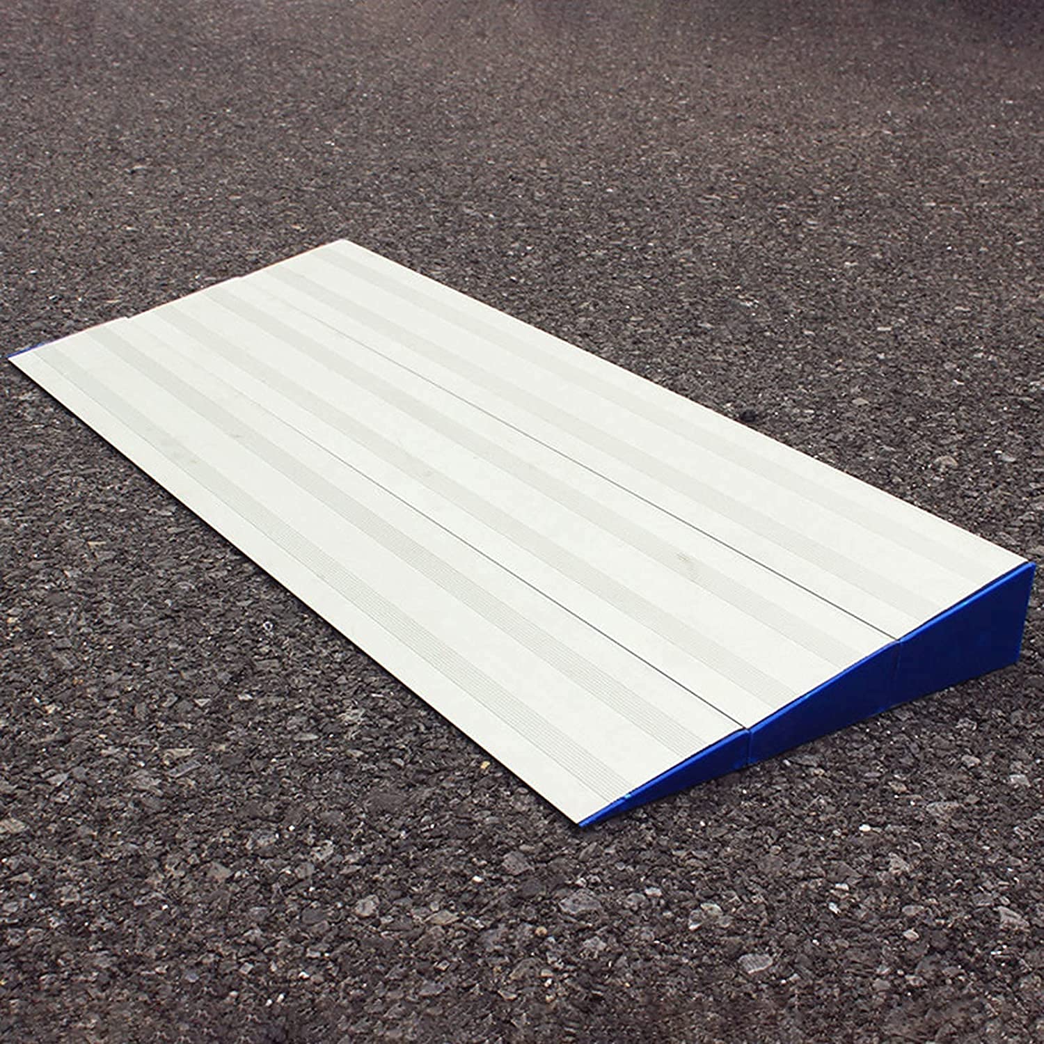 Aluminium-Einstiegsschwellenrampe für Rollstühle/Zuhause/Stufen/Türen/Treppen, 3er-Pack leichte tragbare rutschfeste Bordsteinrampen