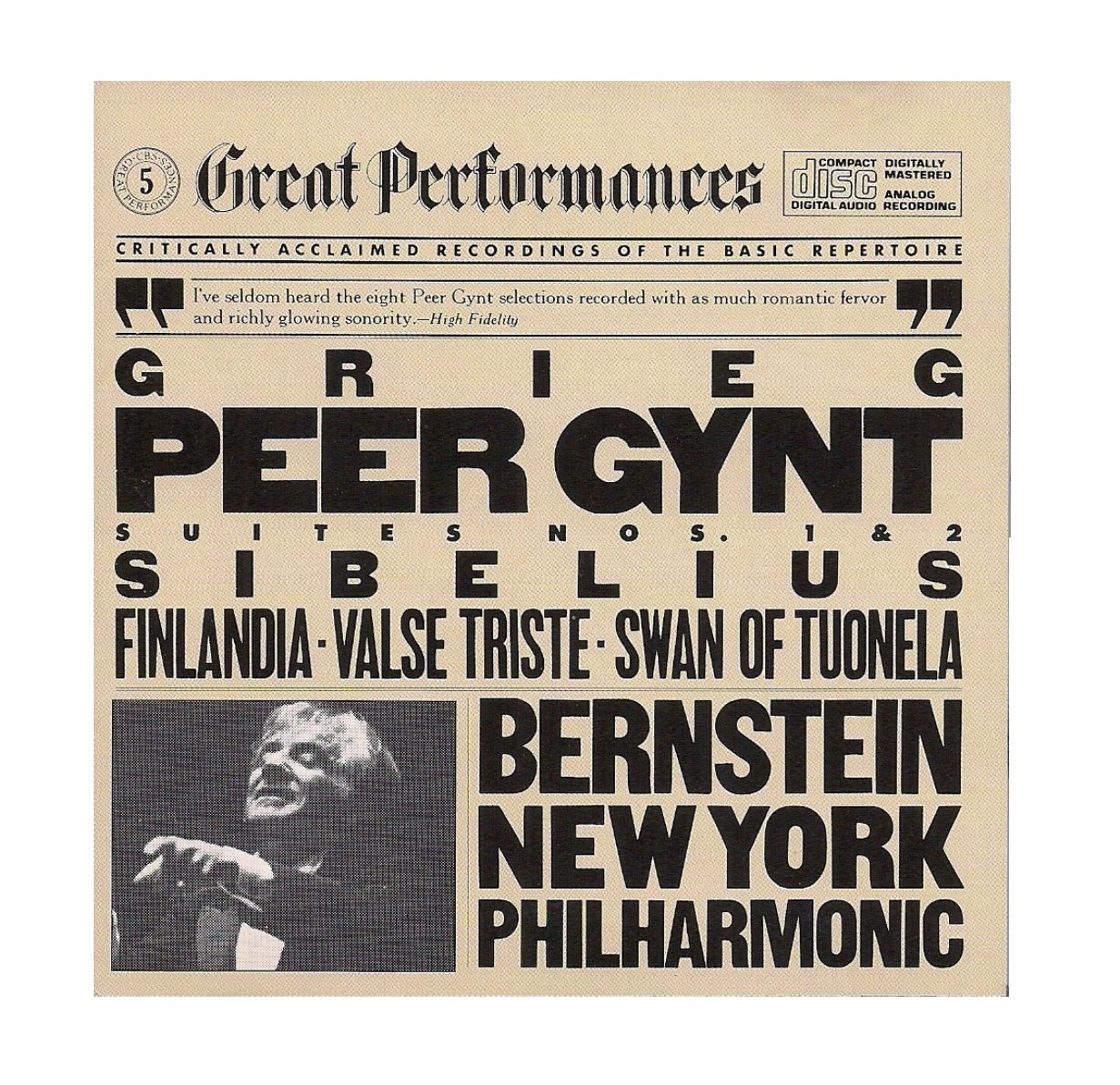 Peer Gynt Suites 1 & 2 [Audio CD] Grieg; Bernstein and Nyp