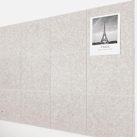 AKTOP Large Size Removable Felt Notice Board Set