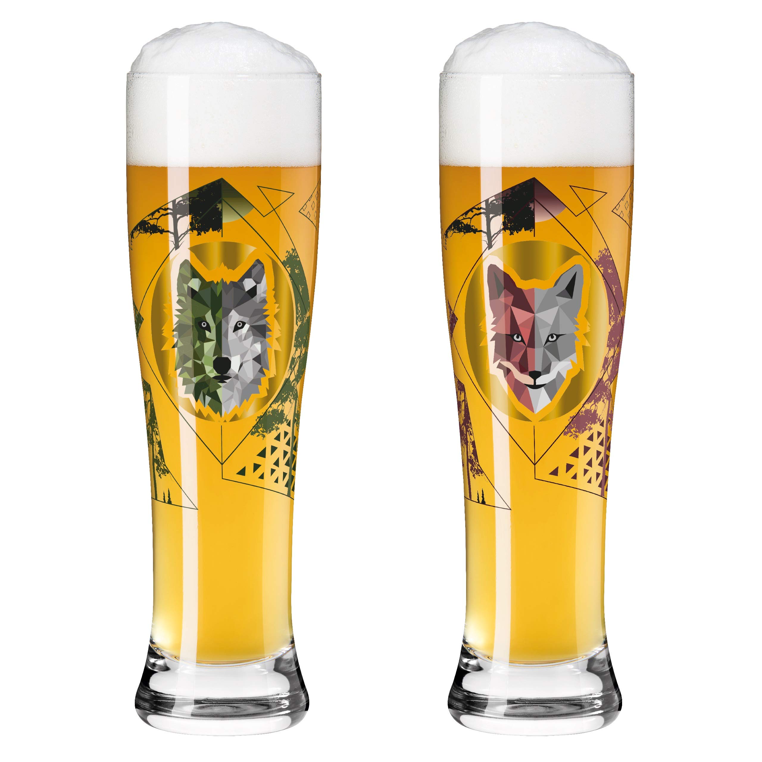 RITZENHOFF Verre à bière - Fabriqué en Allemagne | Réf. 3481002, Série Brauchzeit Set, 1 verre à bière 500 ml, en cristal, lave-vaisselle