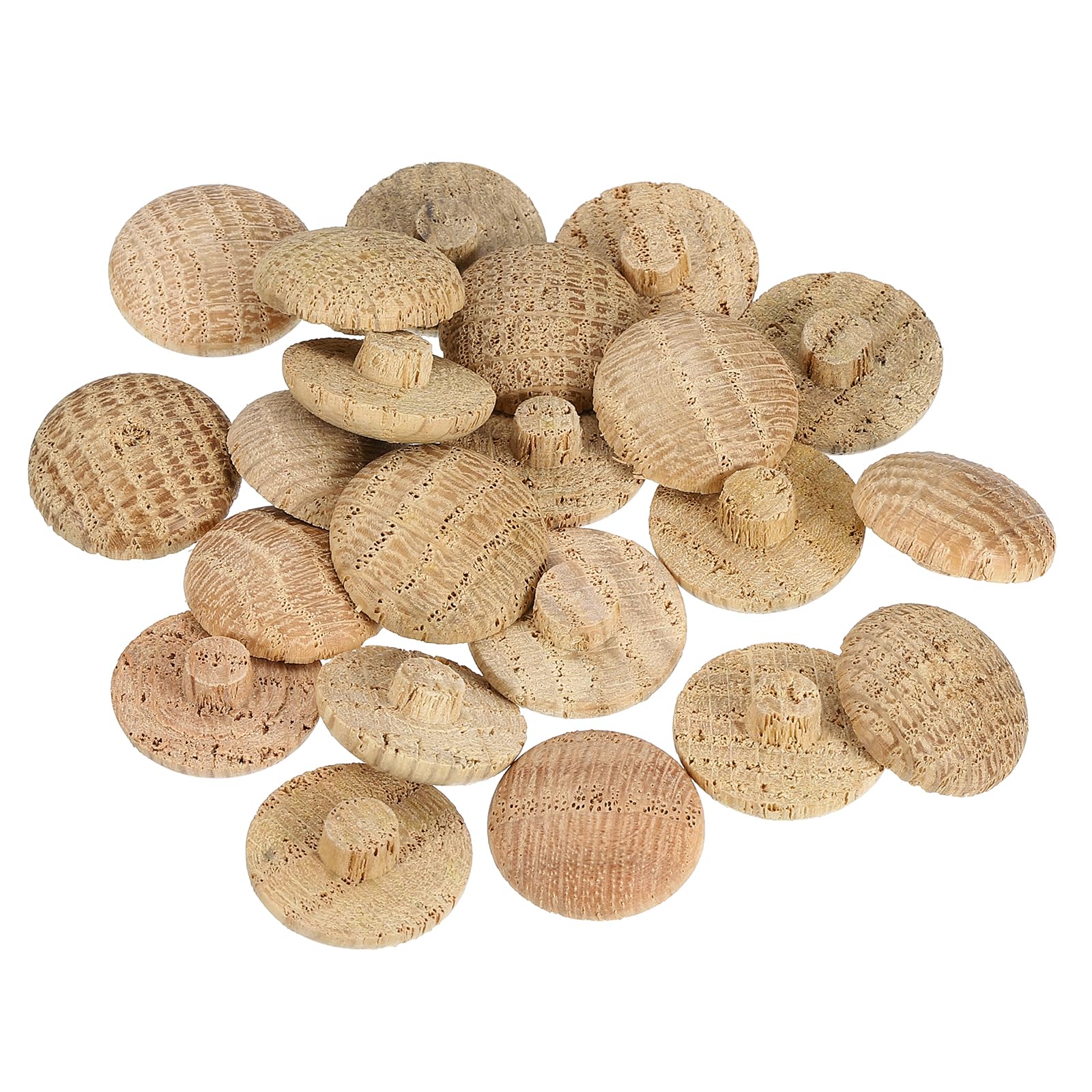 uxcell 100 Pcs 0.28 x 0.79 Inch Wood Hole Plugs, Wooden Screw Hole Cover